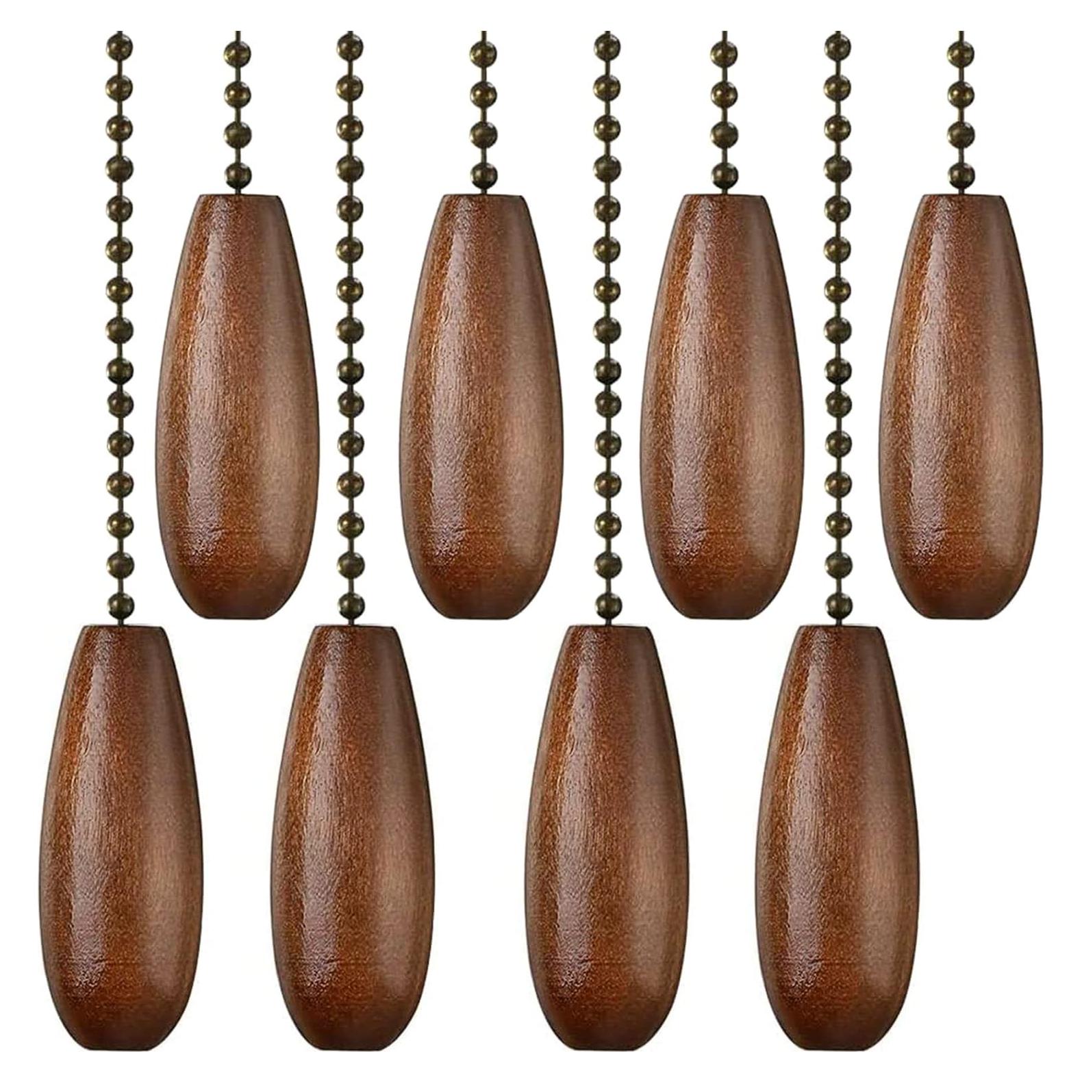 Extensión Decorativa 30.48 cm Akahttbn 8 Pcs Cadenas Madera Nogal