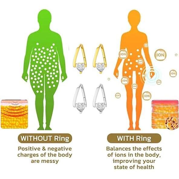 Pendientes de Magnetoterapia Lovefinity de Germanio Dorados