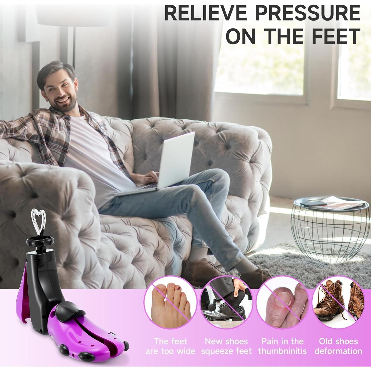 Estirador de Zapatos Ajustable 4 Vías para Hombres y Mujeres