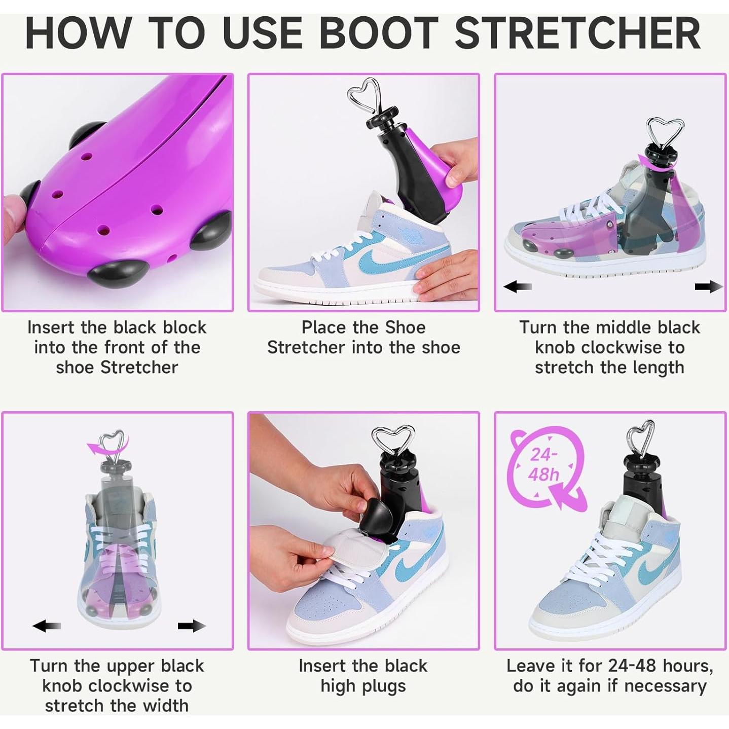 Estirador de Zapatos Ajustable 4 Vías para Hombres y Mujeres