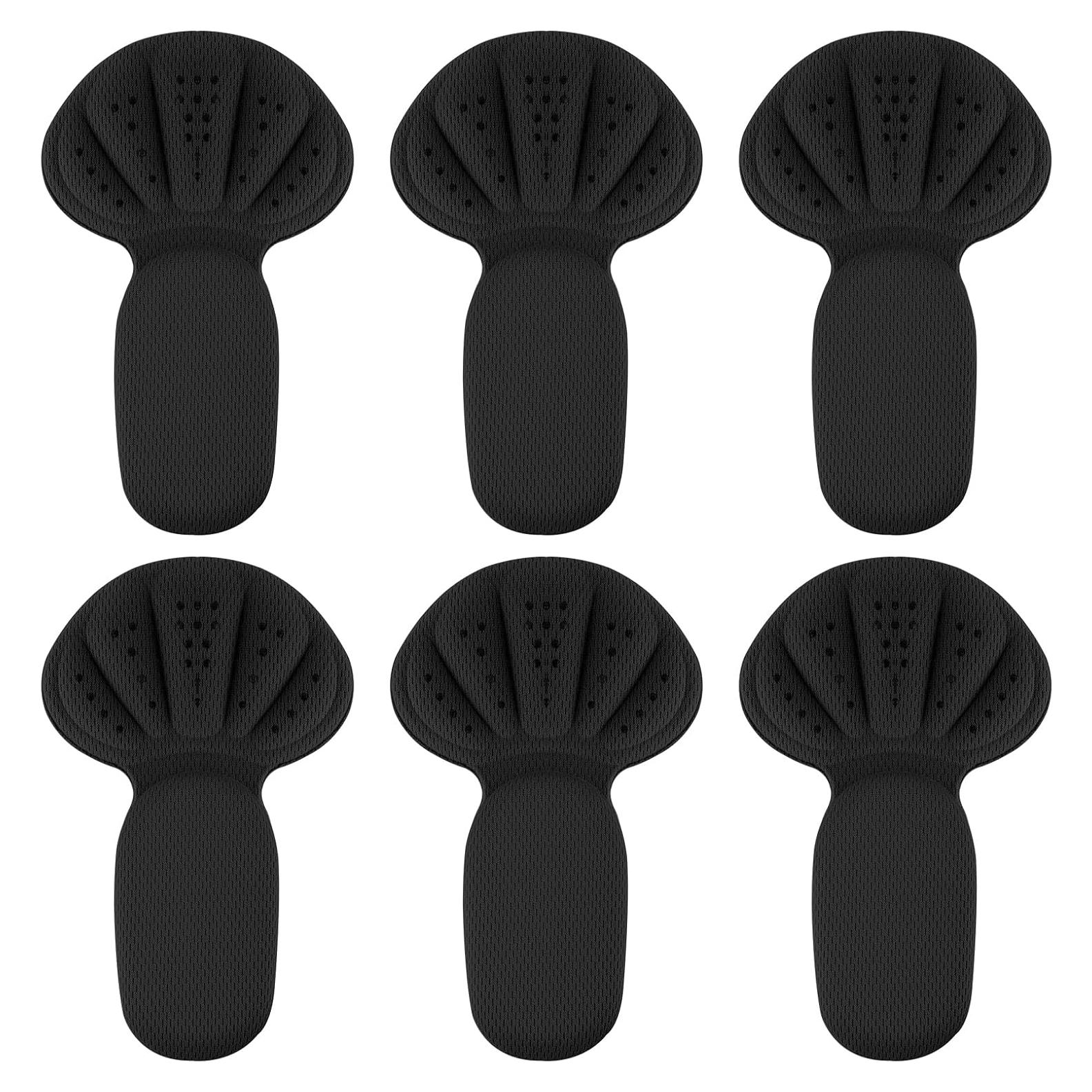 Almohadillas de Talón Gjinxi - 6 Piezas Adhesivas Negras