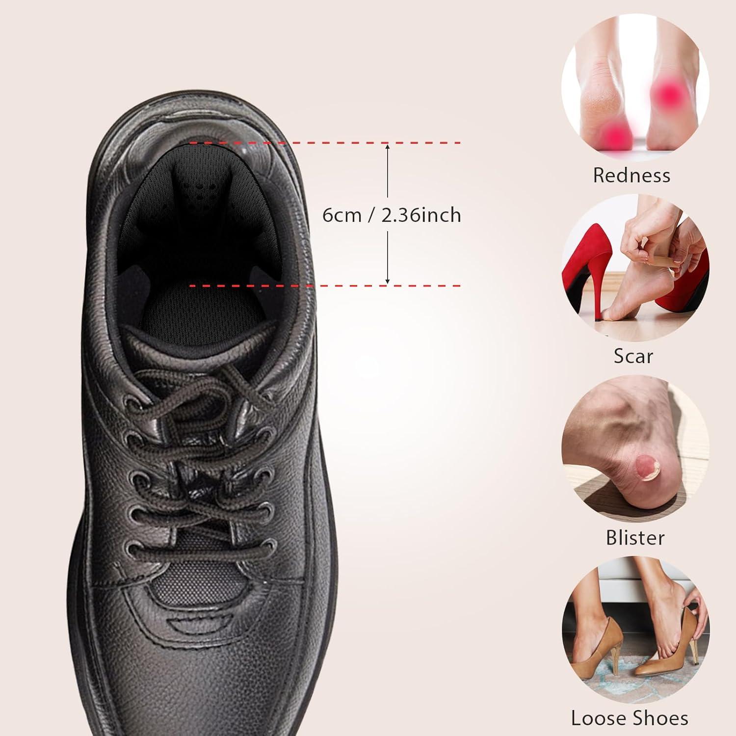 Almohadillas de Talón Gjinxi - 6 Piezas Adhesivas Negras