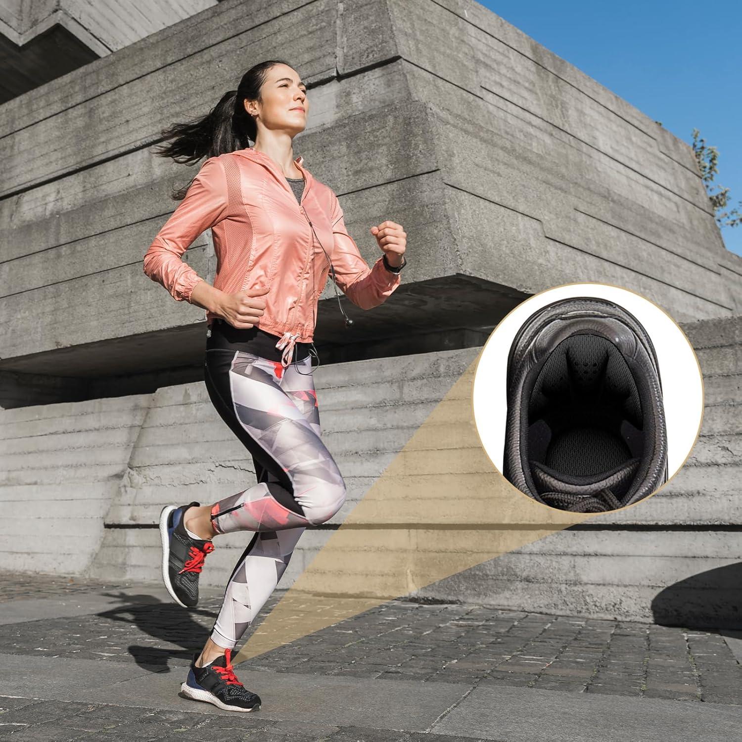 Almohadillas de Talón Gjinxi - 6 Piezas Adhesivas Negras