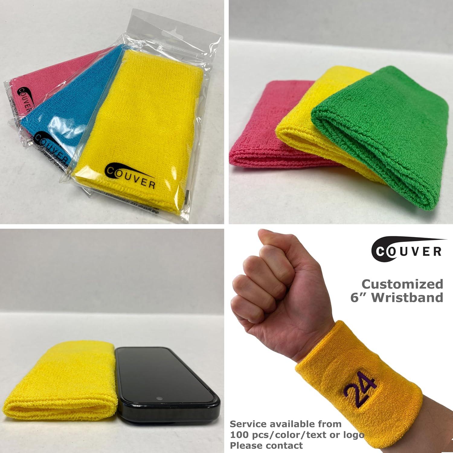 Banda de Muñeca Absorbente COUVER 15 cm Talla Única Negra