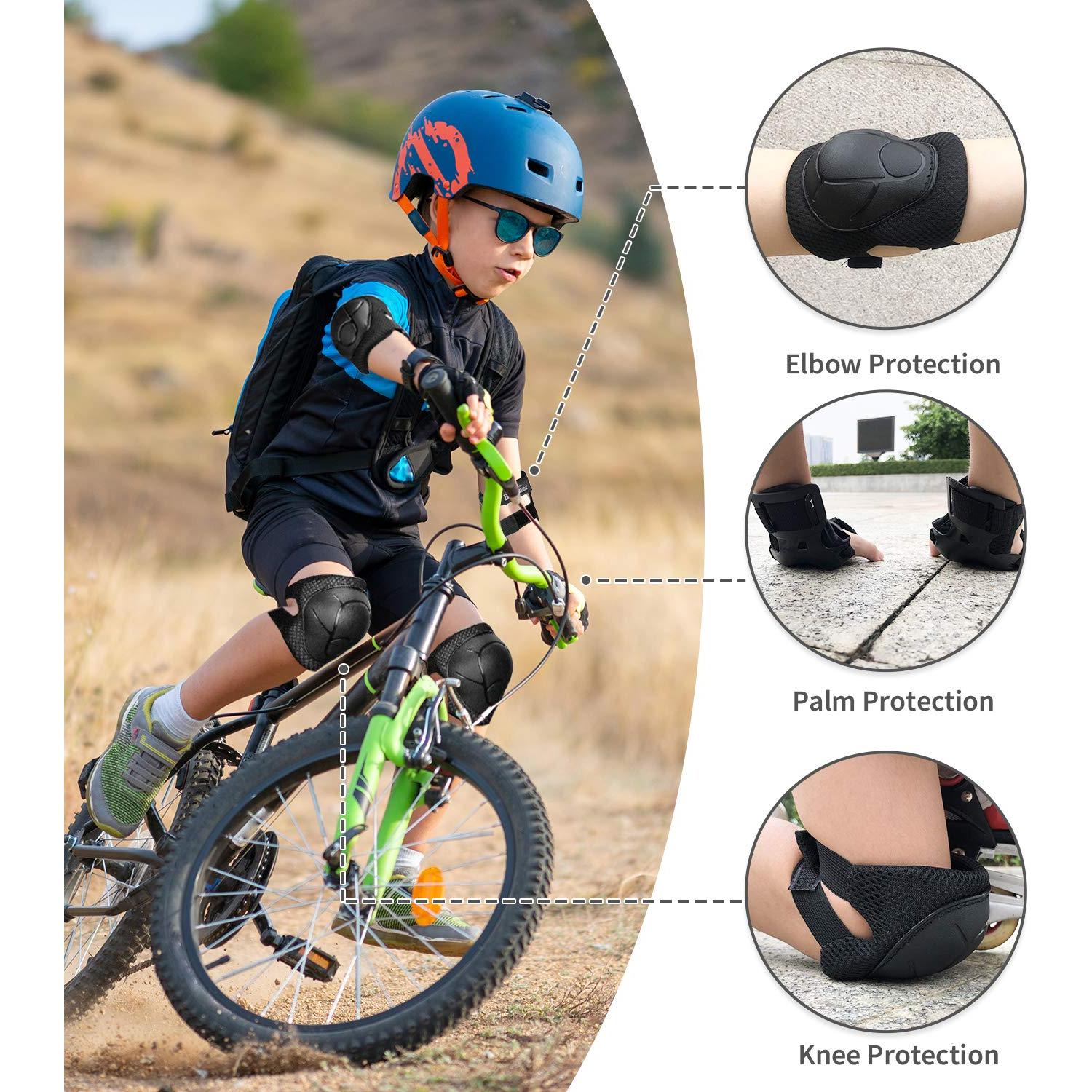 Conjunto Protector RUNDONG para Niños: Rodilleras, Codilleras y Muñequera