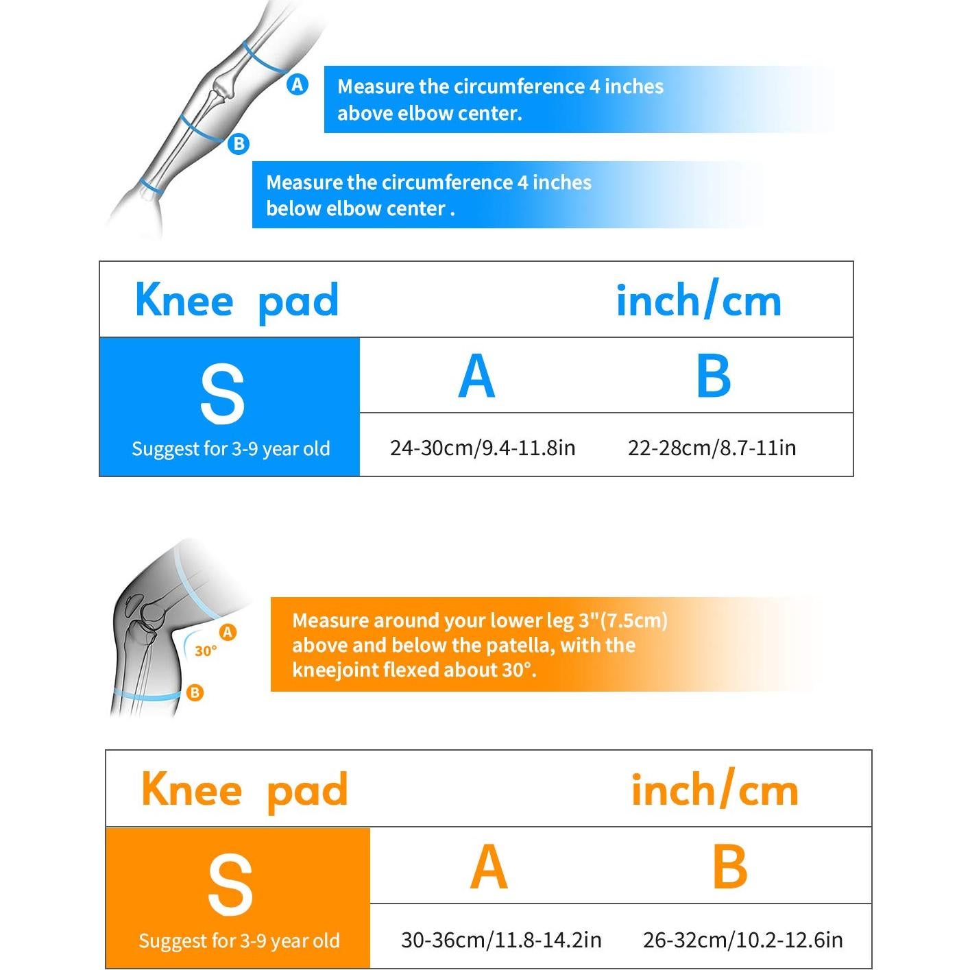Conjunto Protector RUNDONG para Niños: Rodilleras, Codilleras y Muñequera
