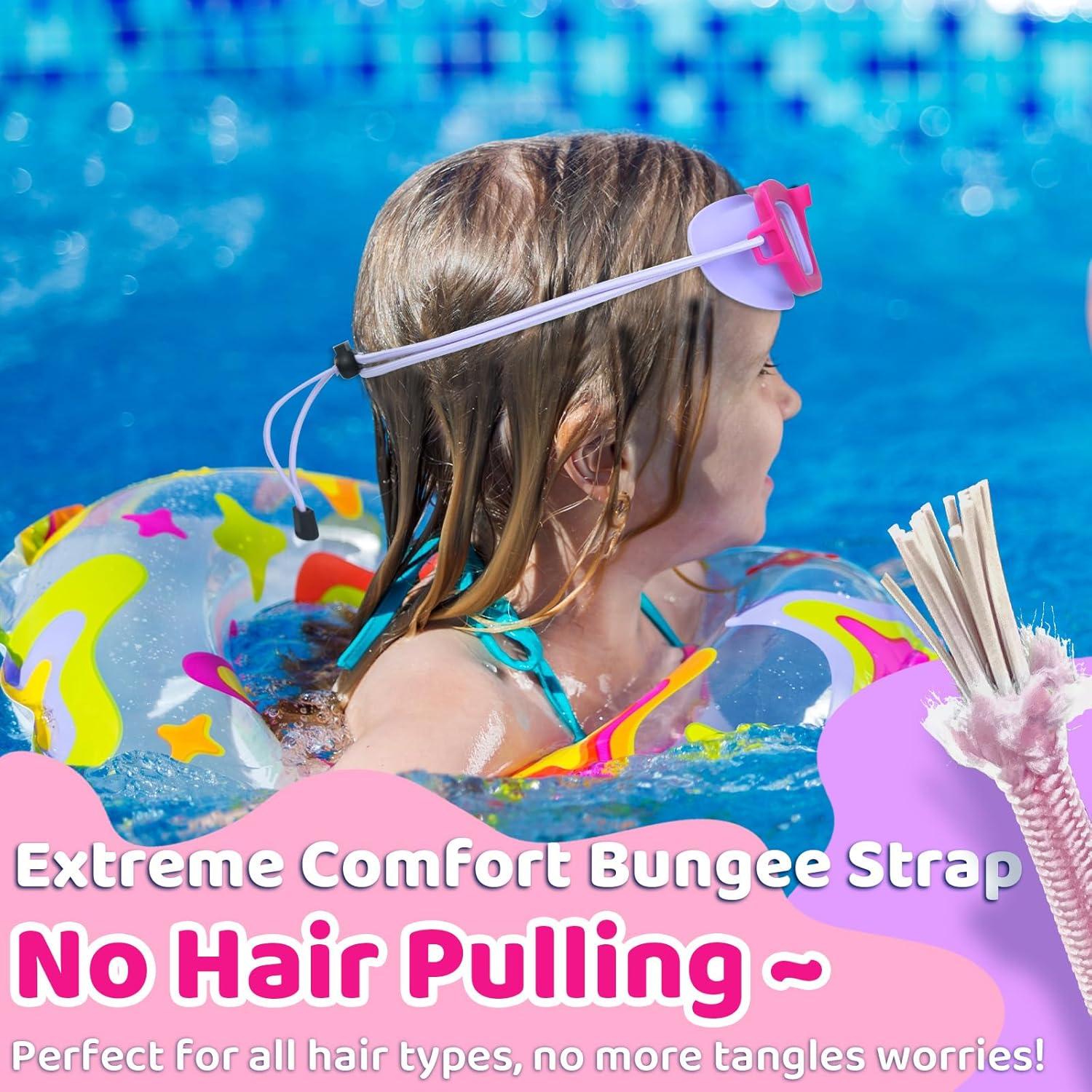 Gafas de natación Vvinca Kids, 2 paquetes, anti-vaho UV, 3-10 años