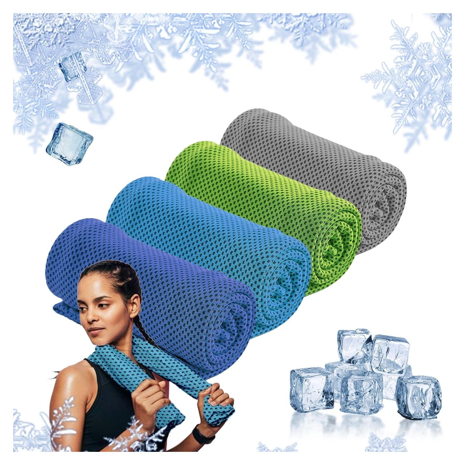 Paquete de 4 Toallas de Enfriamiento Menjo para Ejercicio