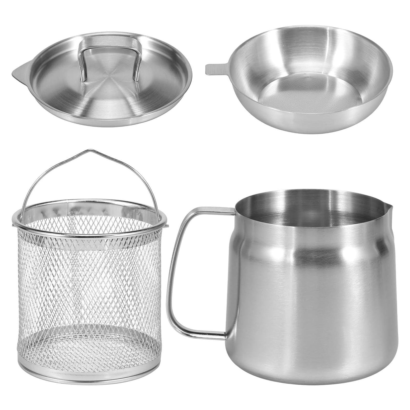 Olla Filtro de Aceite 1.5L Acero Inoxidable LCZNXJJY