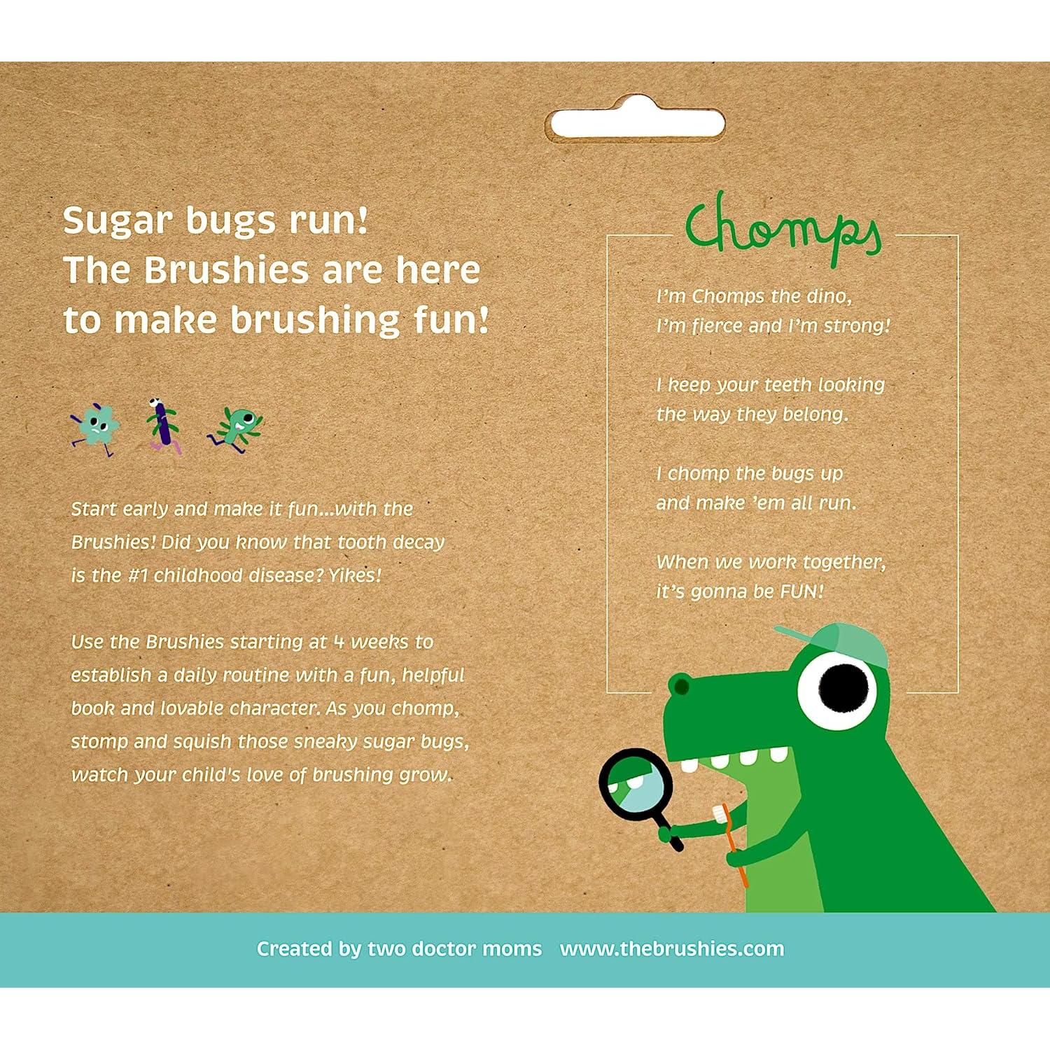 Set de Cepillo de Dientes Chomps El Dino para Bebés y Niños