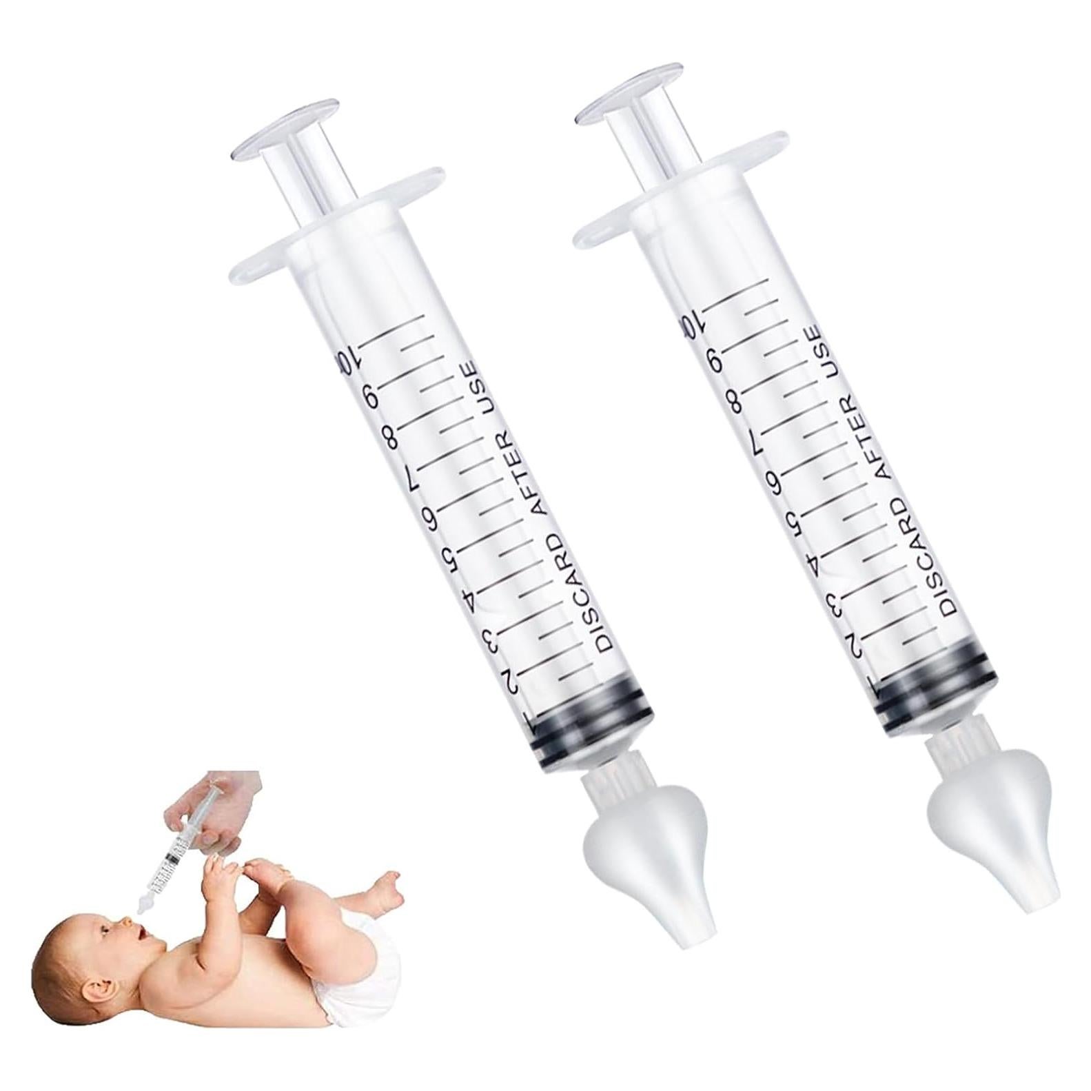 Jeringa Nasal JUSONEY para Bebés - Irrigador Silicona 2 Piezas