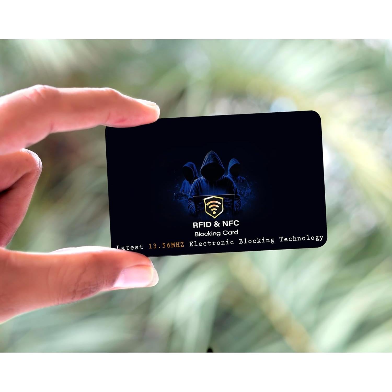 Tarjetas de Bloqueo RFID SaiTech IT 5 Pcs Impresión Azul