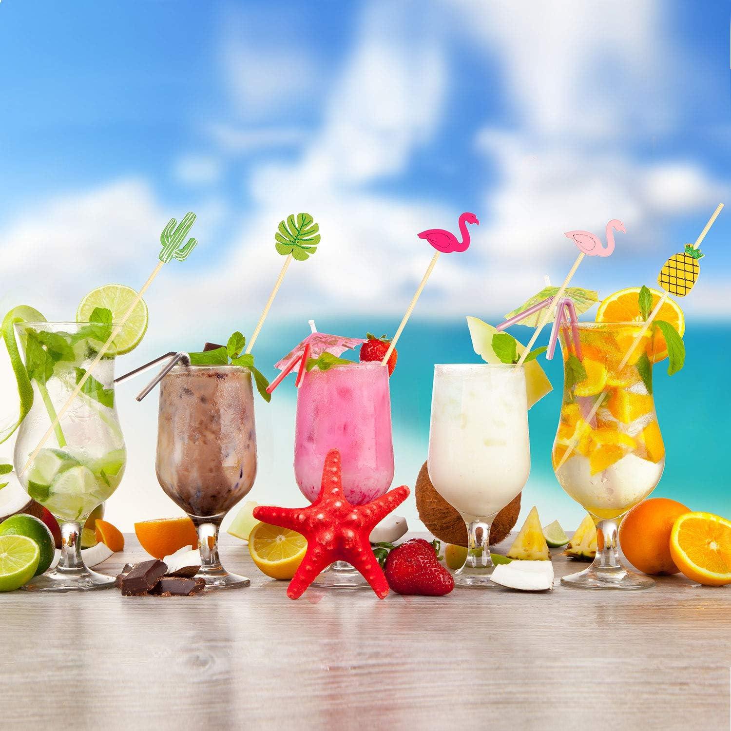 Palillos de Cóctel Blulu 200 Piezas 11.94 cm Bambú Decorativos