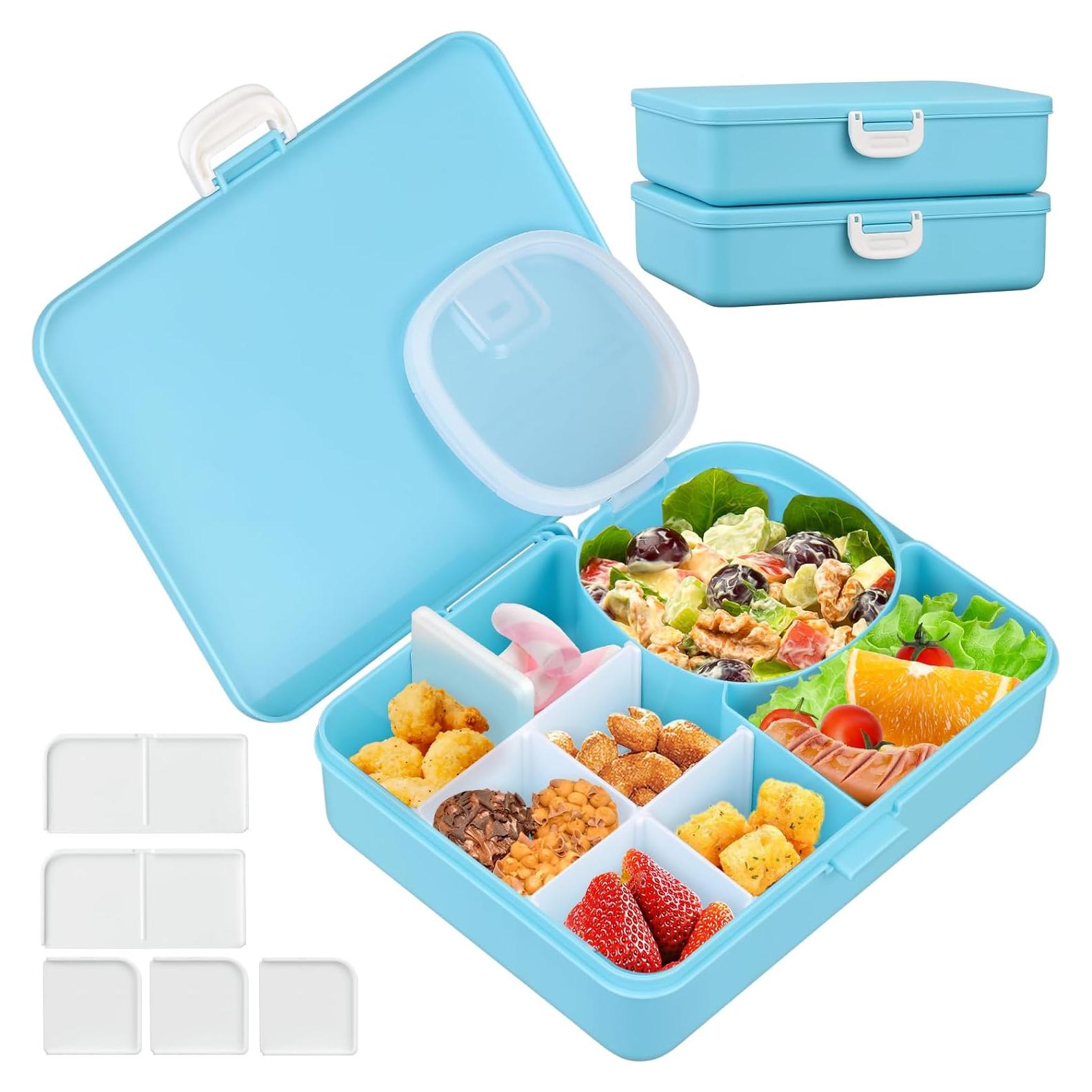 Caja de Almuerzo Bento JOOPETALK 880ml Azul 8 Compartimentos