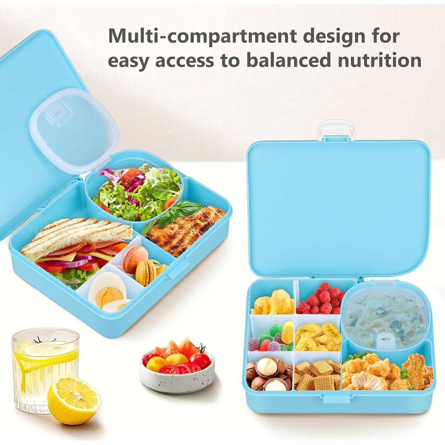 Caja de Almuerzo Bento JOOPETALK 880ml Azul 8 Compartimentos