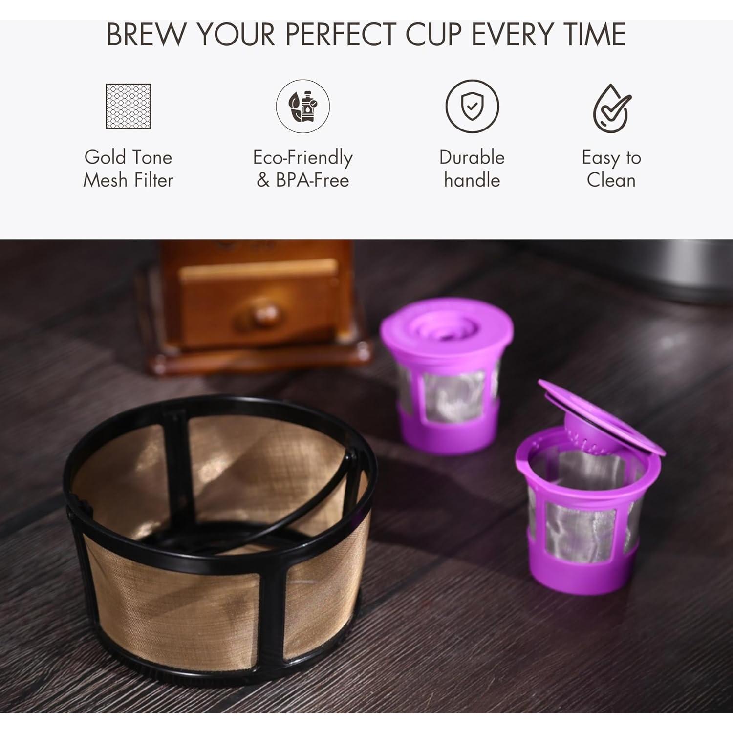 Filtro de café reutilizable PureHQ para Keurig K-Duo + 2 cápsulas