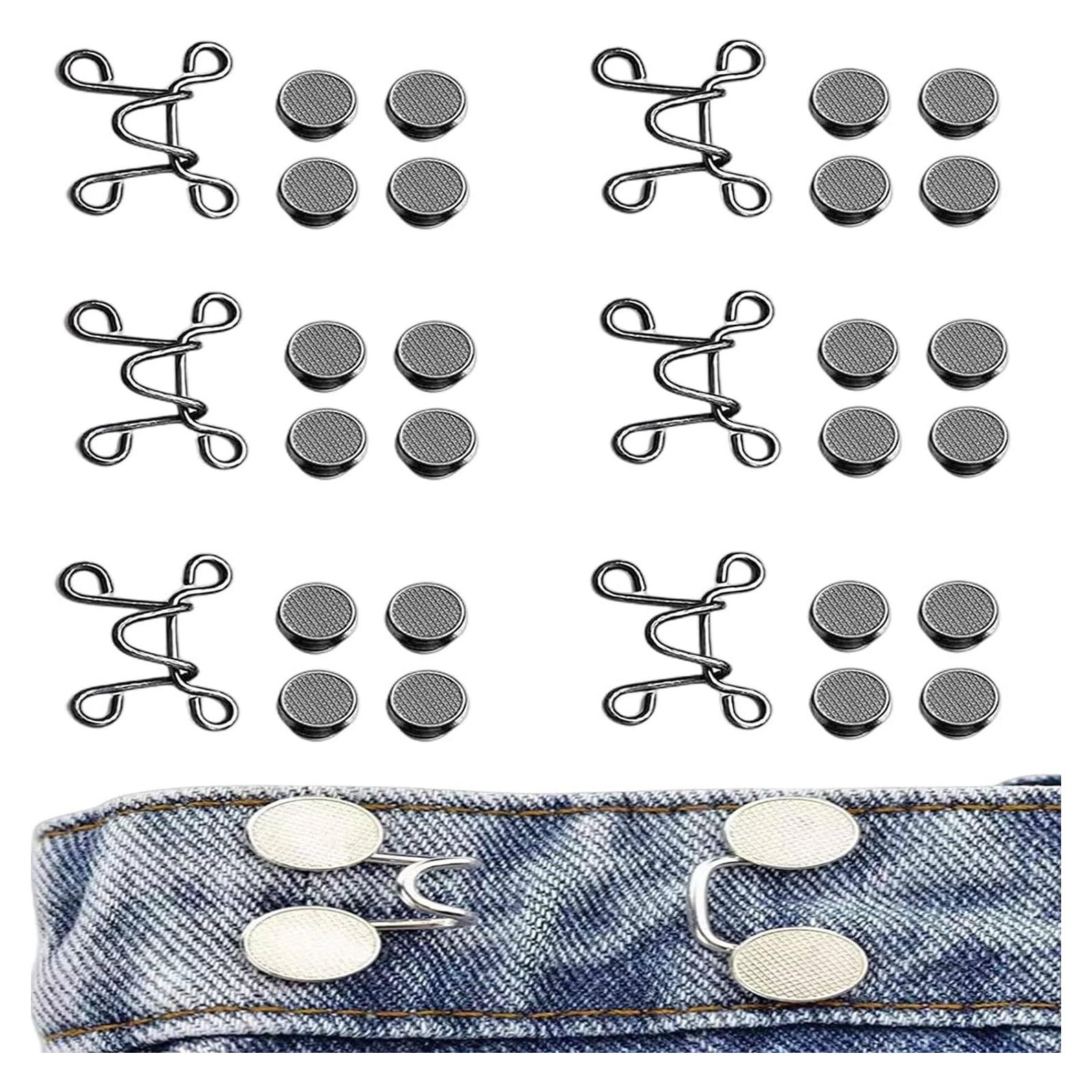36 Piezas Extensores de Cintura Ajustables Hokoad - Botones de Jean