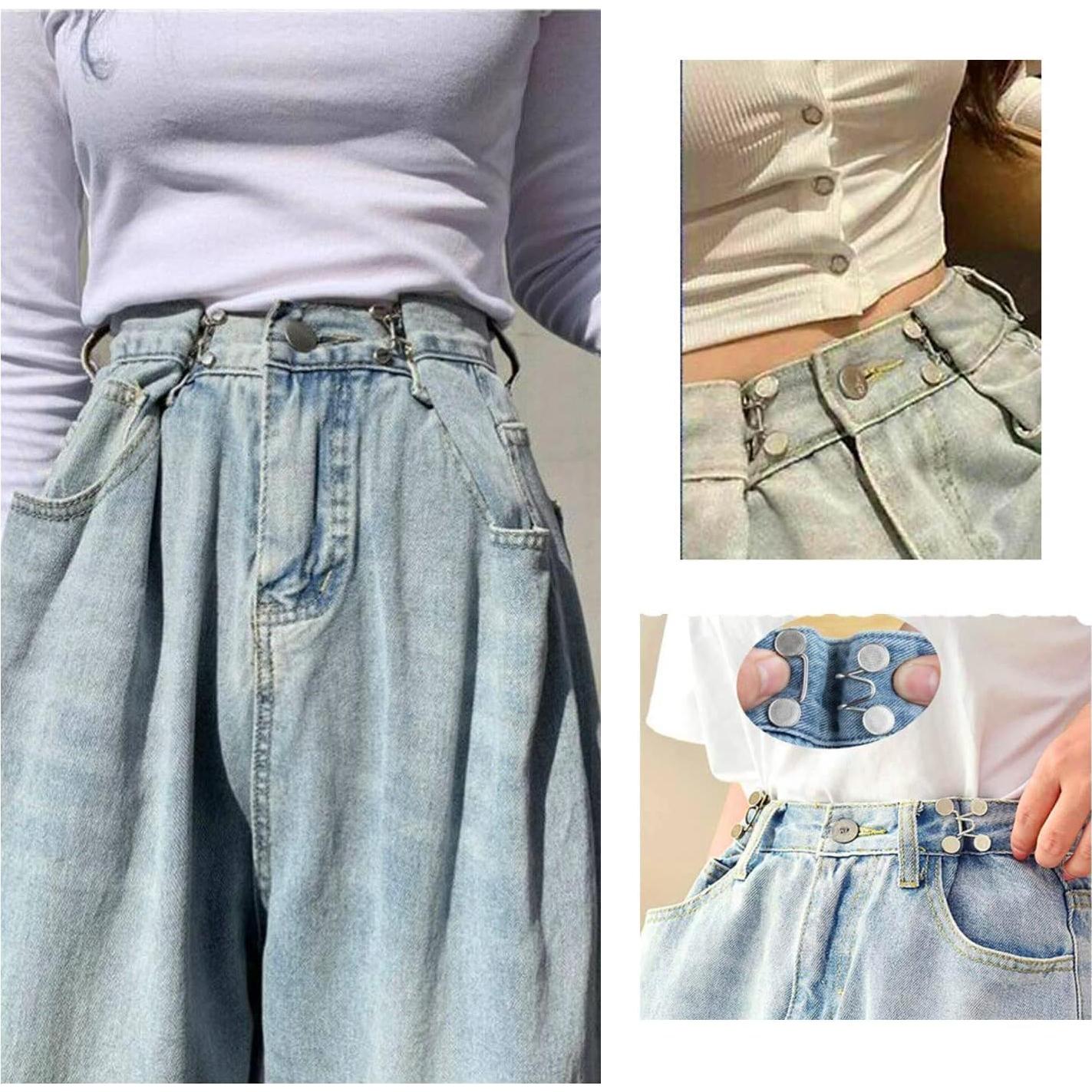 36 Piezas Extensores de Cintura Ajustables Hokoad - Botones de Jean