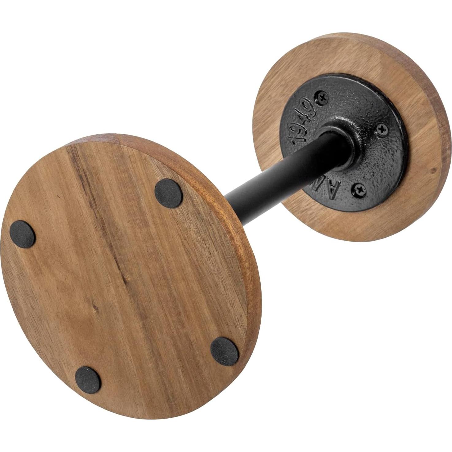 Soporte para Sombreros y Pelucas MyGift - Madera Acacia, Juego de 2