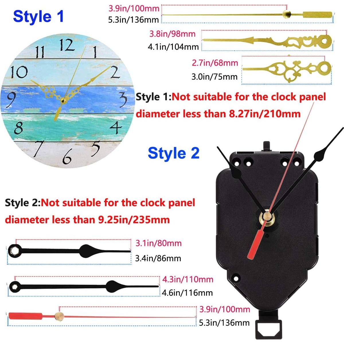 Movimiento de Reloj de Péndulo HILLHOME con Campana DIY