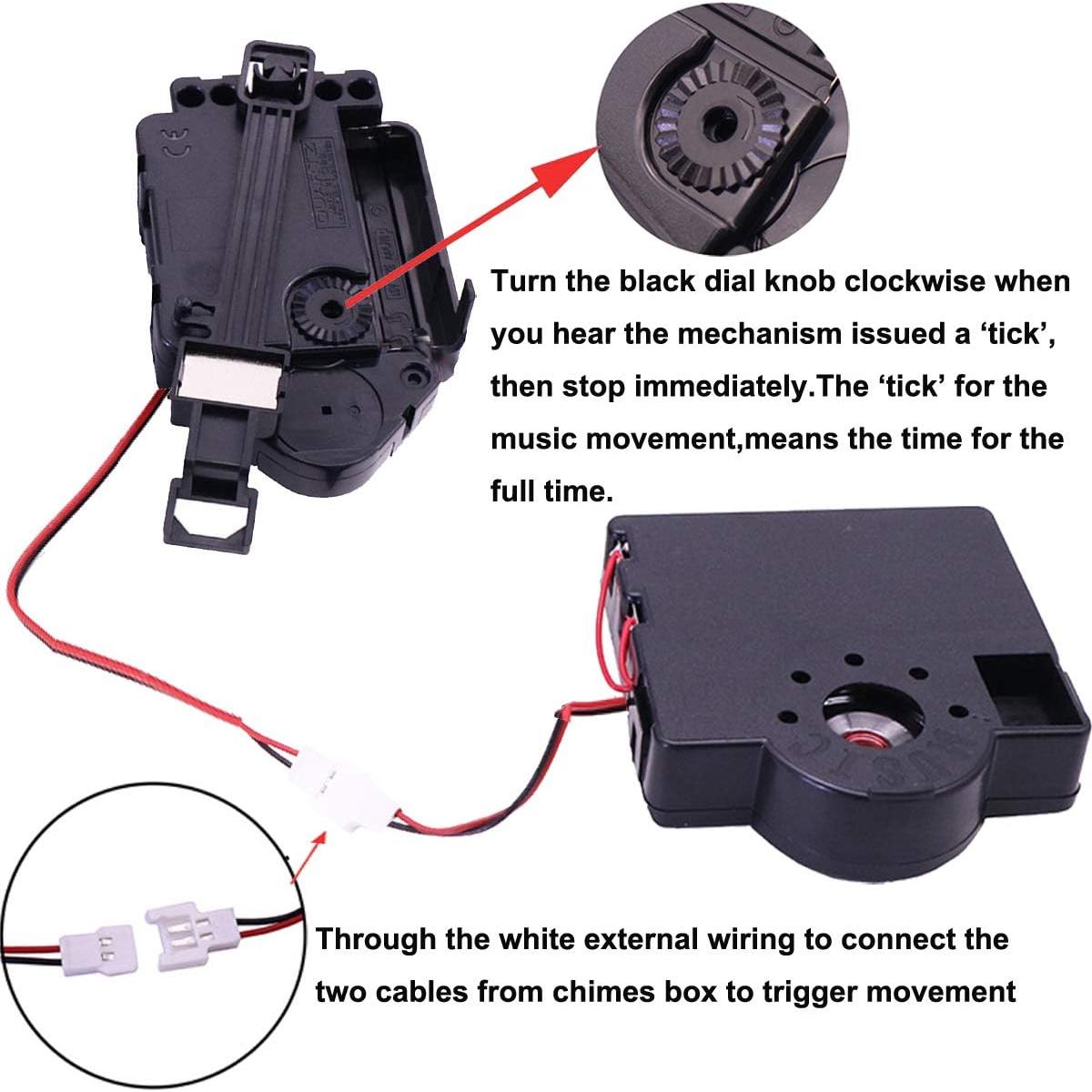 Movimiento de Reloj de Péndulo HILLHOME con Campana DIY
