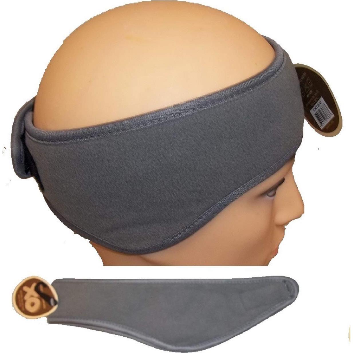 Cinta para la cabeza de forro polar XO con orejeras gris