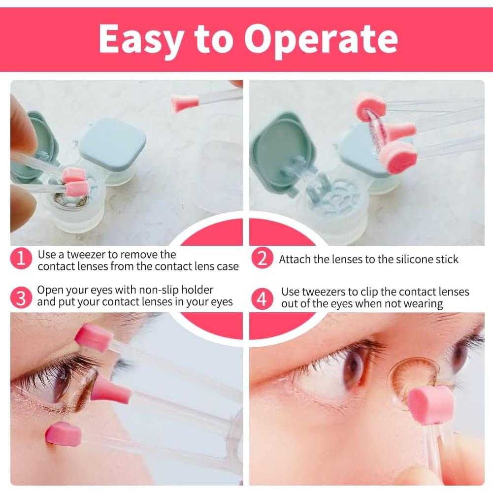 Herramienta de Inserción y Extracción de Lentes Ofone Rosa