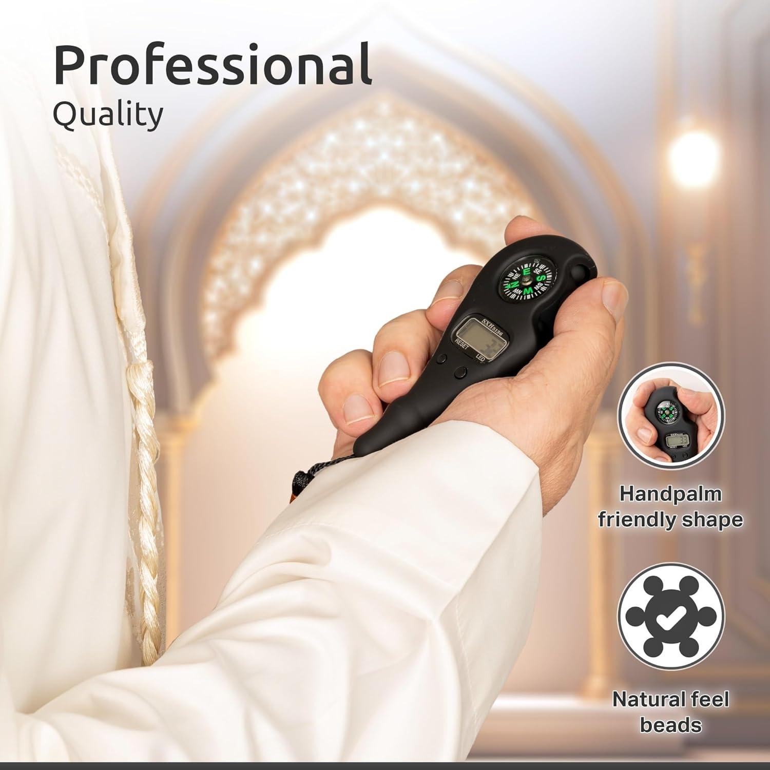 Contador Digital Tasbih STM Leaders Misbaha con Brújula y Luz