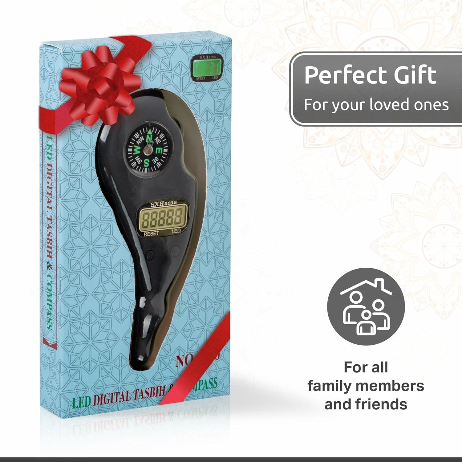 Contador Digital Tasbih STM Leaders Misbaha con Brújula y Luz