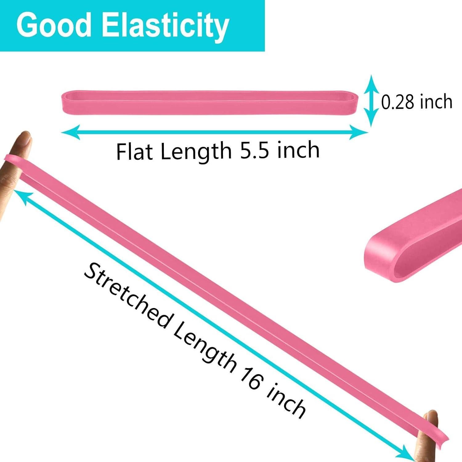 48 Bandas de Goma de Silicona Coopay Multicolor 14 cm