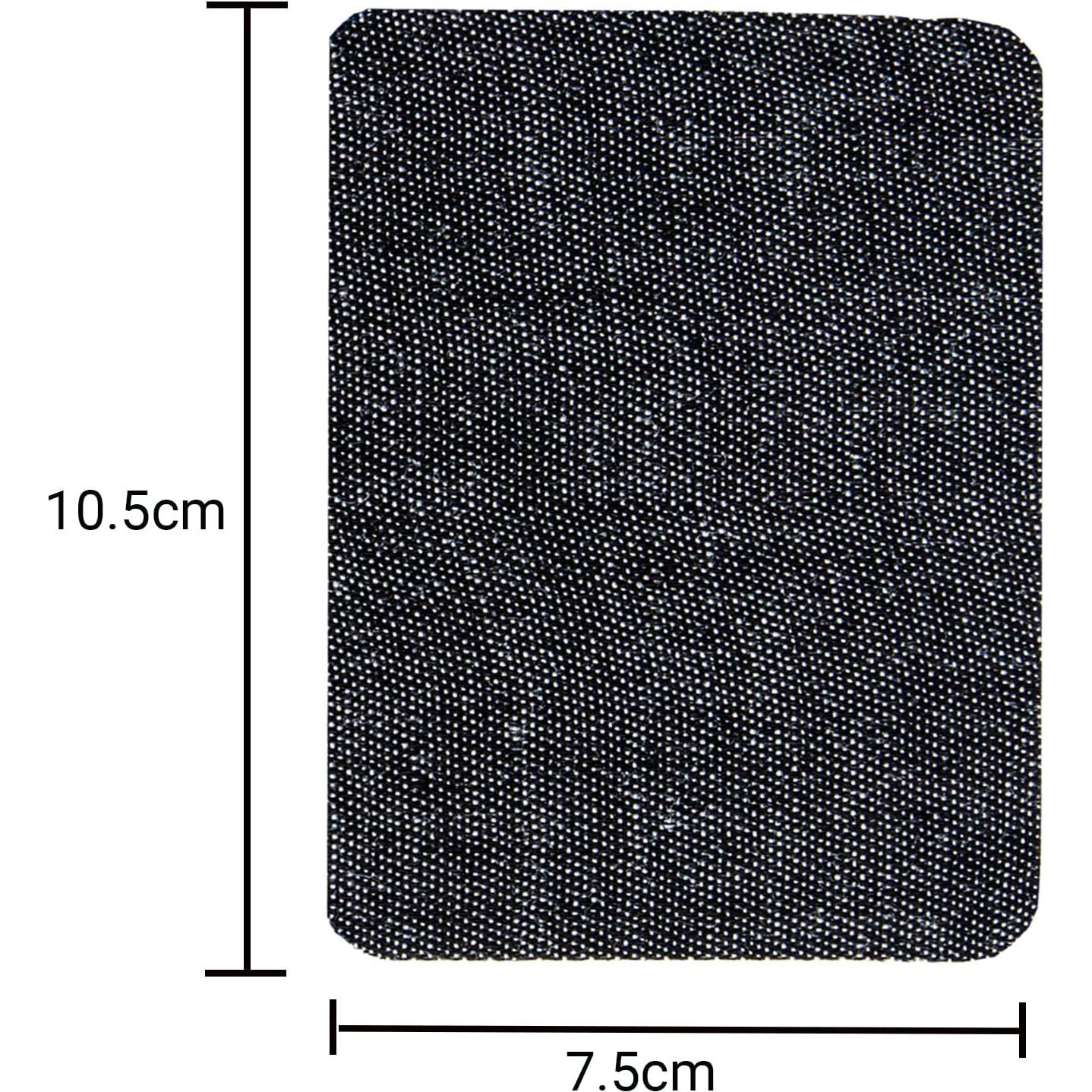12 Parches de Jean GUYI para Planchar 100% Algodón Negro