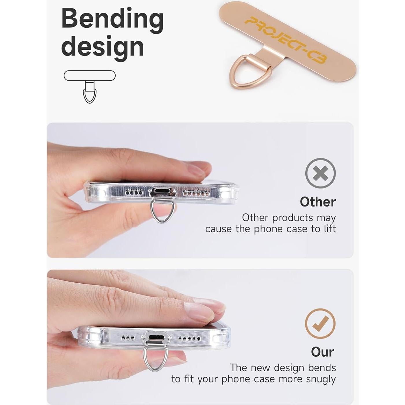 Tab de Sujeción para Teléfono PROJECT-CB Universal Negro