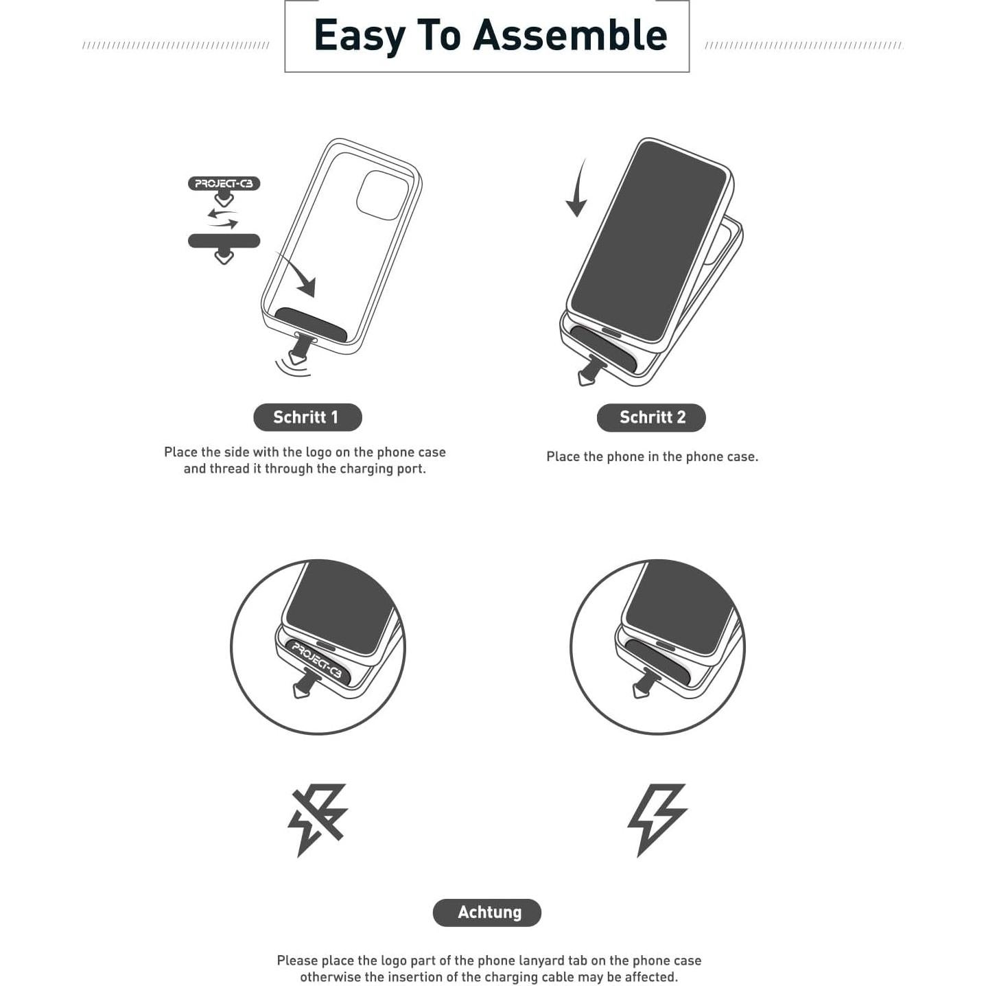 Tab de Sujeción para Teléfono PROJECT-CB Universal Negro