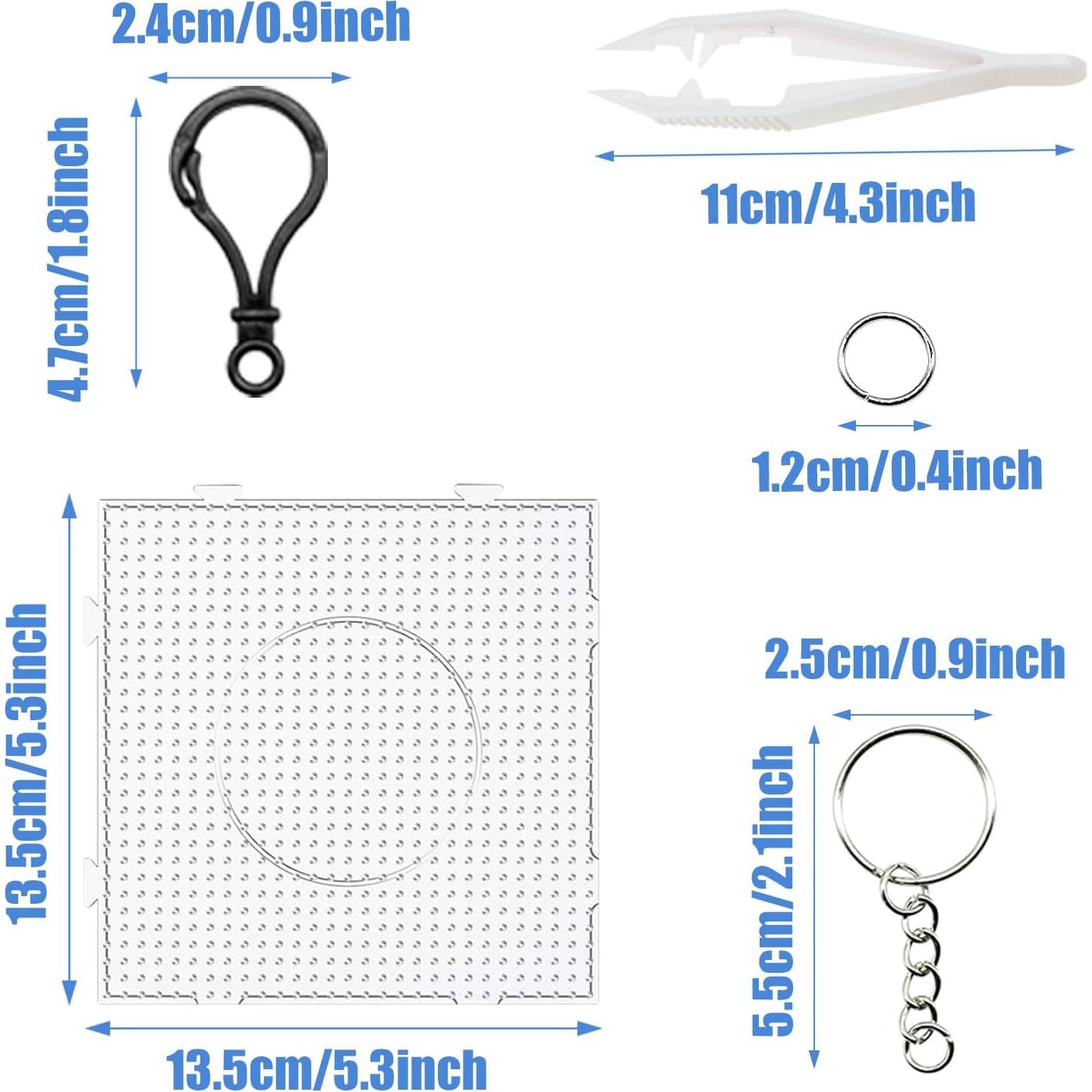 Conjunto de Tableros de Perlas Fuse Allazone 16 PCS 14x14 cm