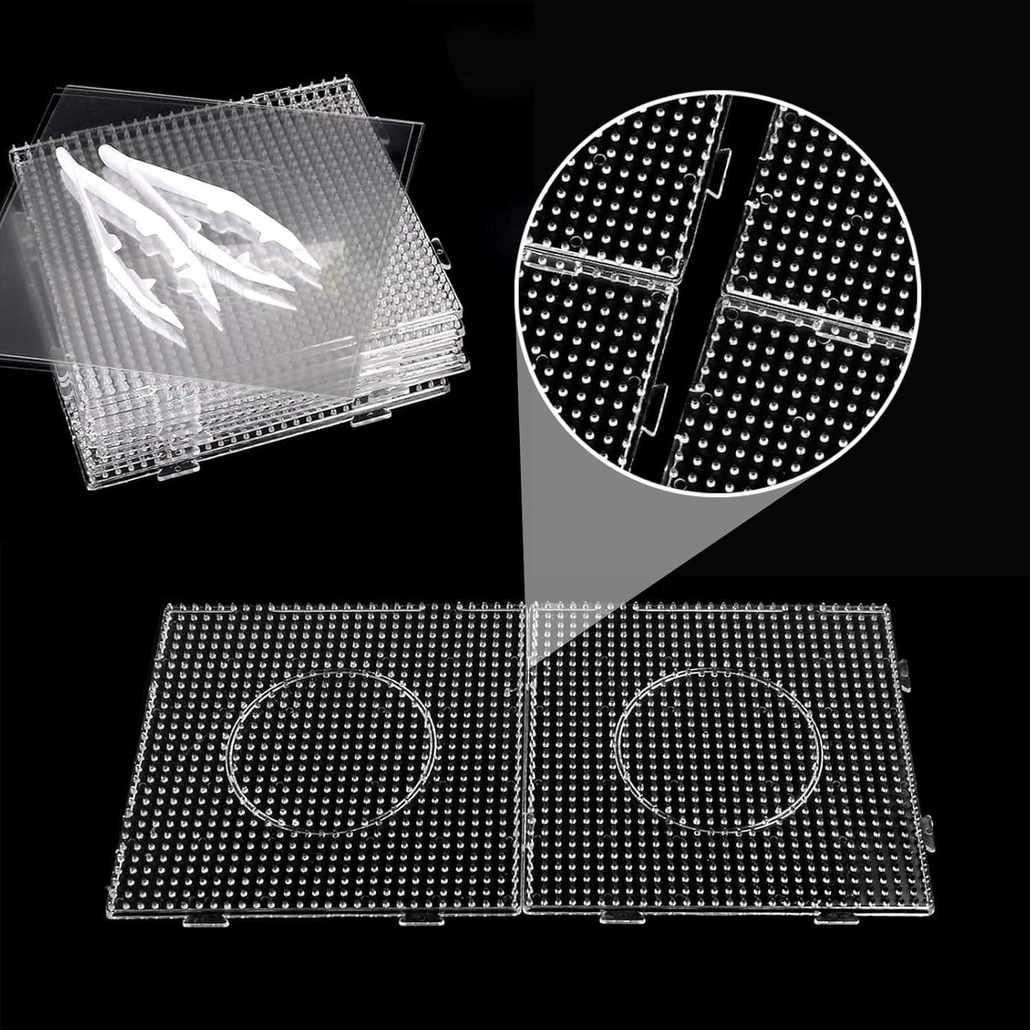 Conjunto de Tableros de Perlas Fuse Allazone 16 PCS 14x14 cm