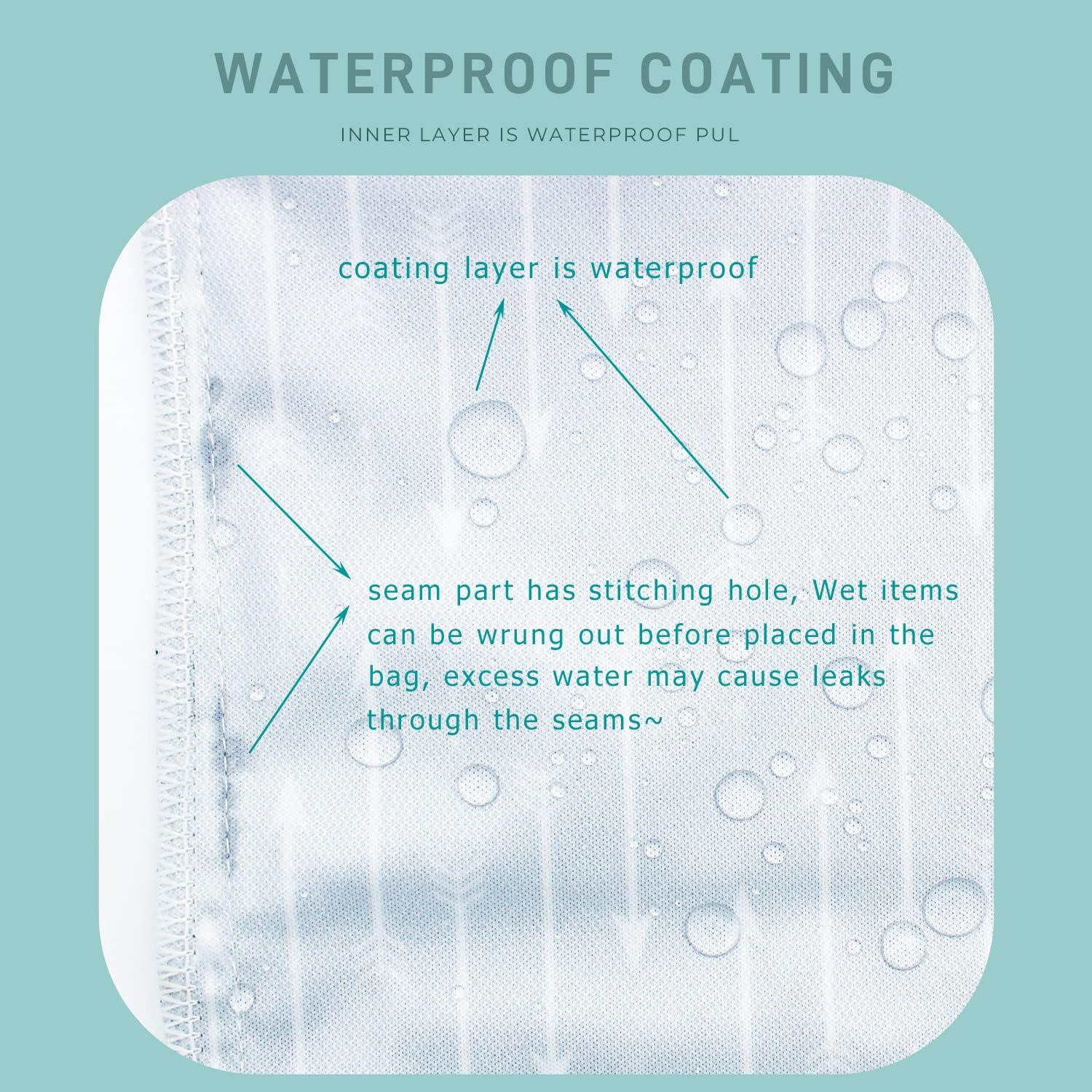 Bolsa Impermeable Reutilizable YULUONAPS 30x36cm Doble Cremallera