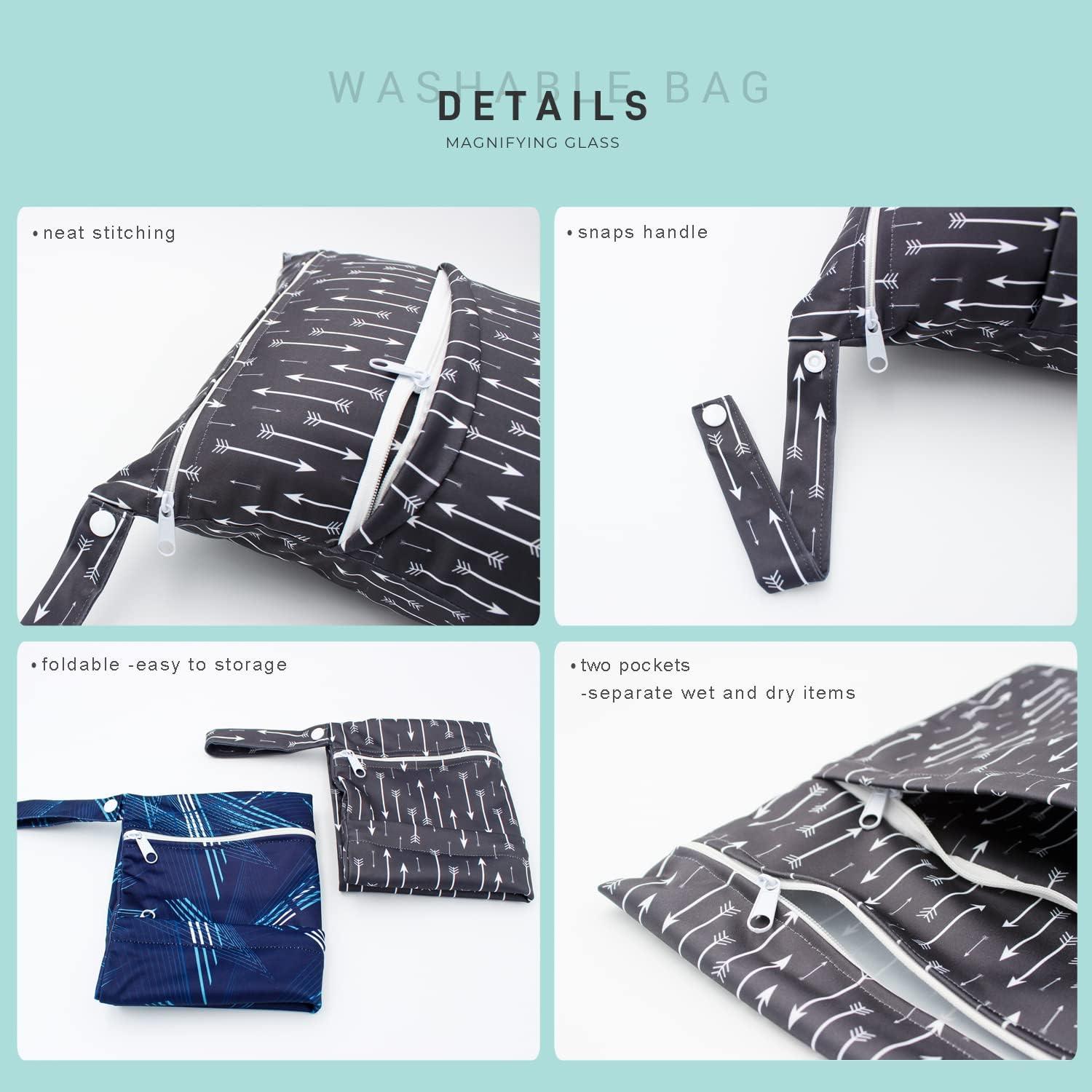 Bolsa Impermeable Reutilizable YULUONAPS 30x36cm Doble Cremallera