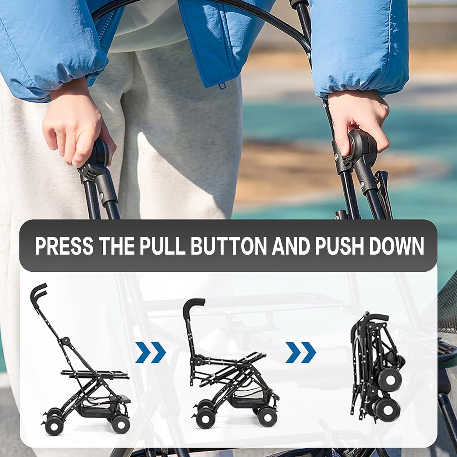 Carrito para Mascotas K ERATISNIK 3 en 1 Plegable Negro