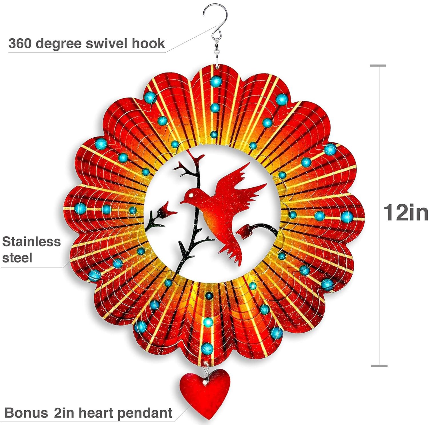 Molinete de Jardín SteadyDoggie Acero Inoxidable 30.48 cm Loro