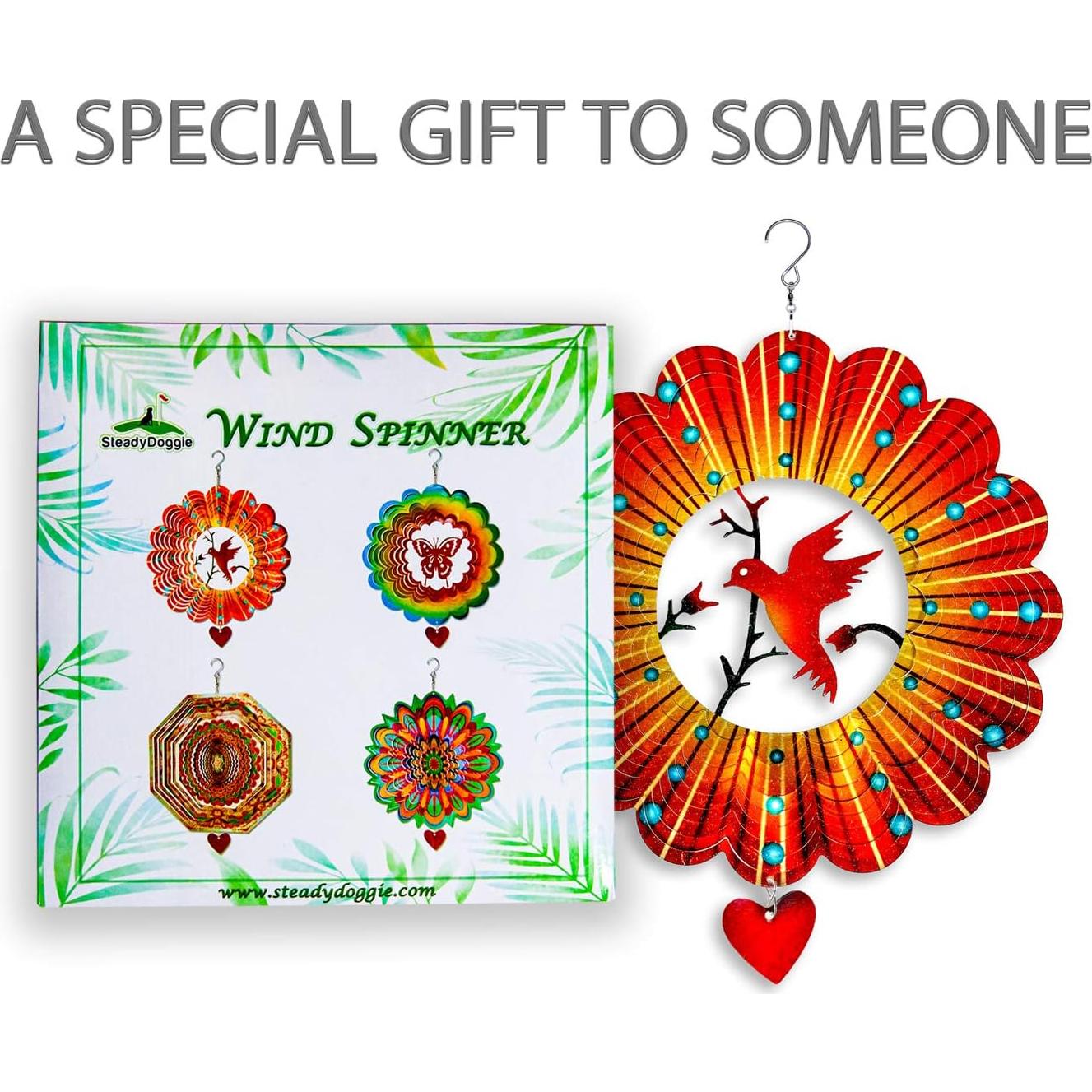 Molinete de Jardín SteadyDoggie Acero Inoxidable 30.48 cm Loro