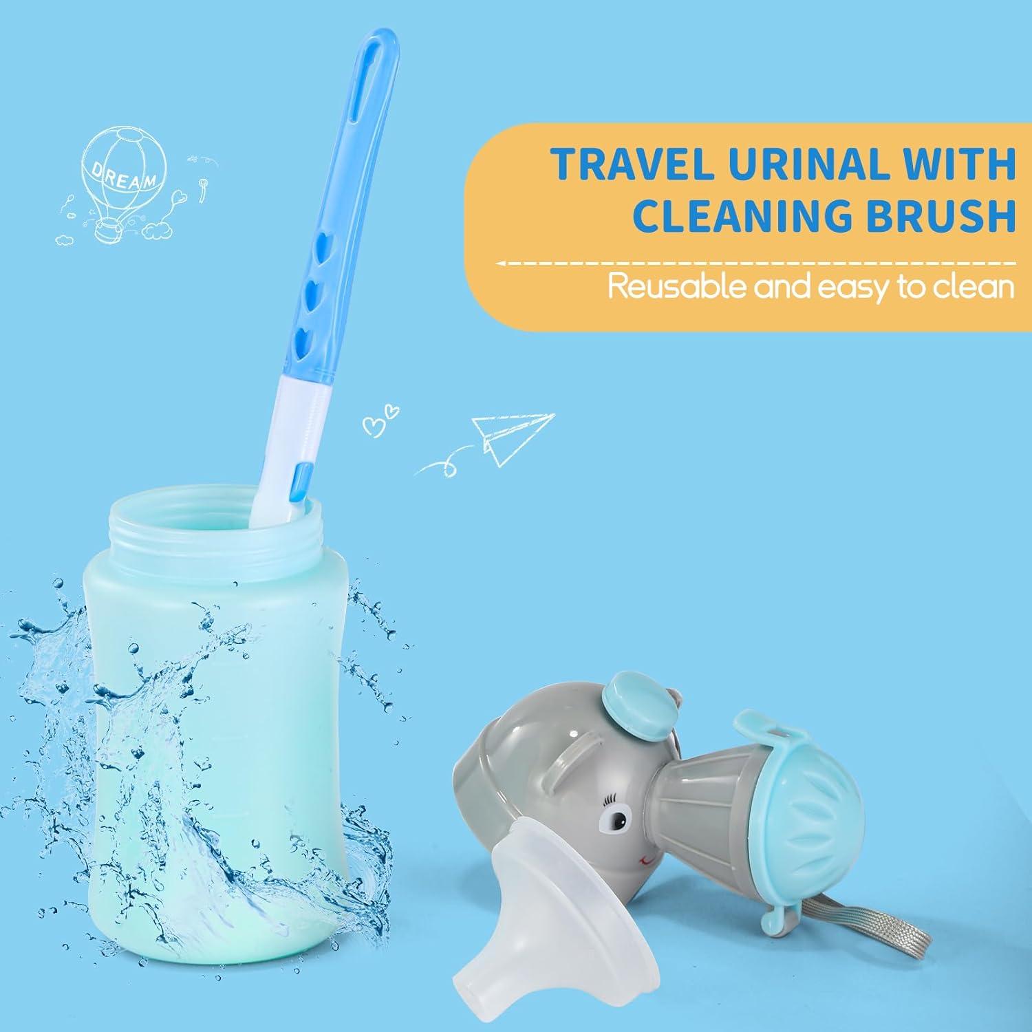 Orinal Portátil ONEDONE para Niños 500ml Azul con Cepillo