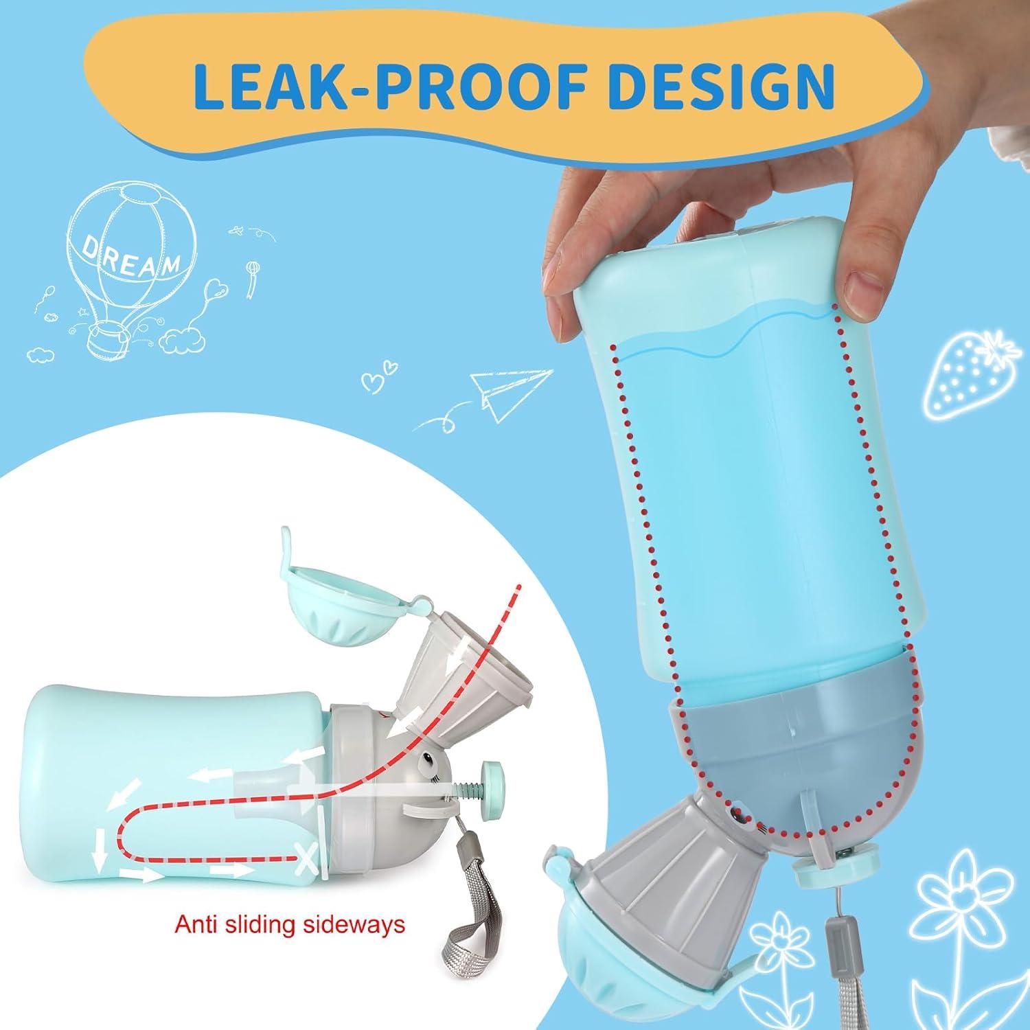 Orinal Portátil ONEDONE para Niños 500ml Azul con Cepillo