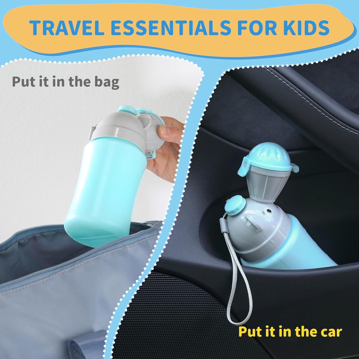 Orinal Portátil ONEDONE para Niños 500ml Azul con Cepillo