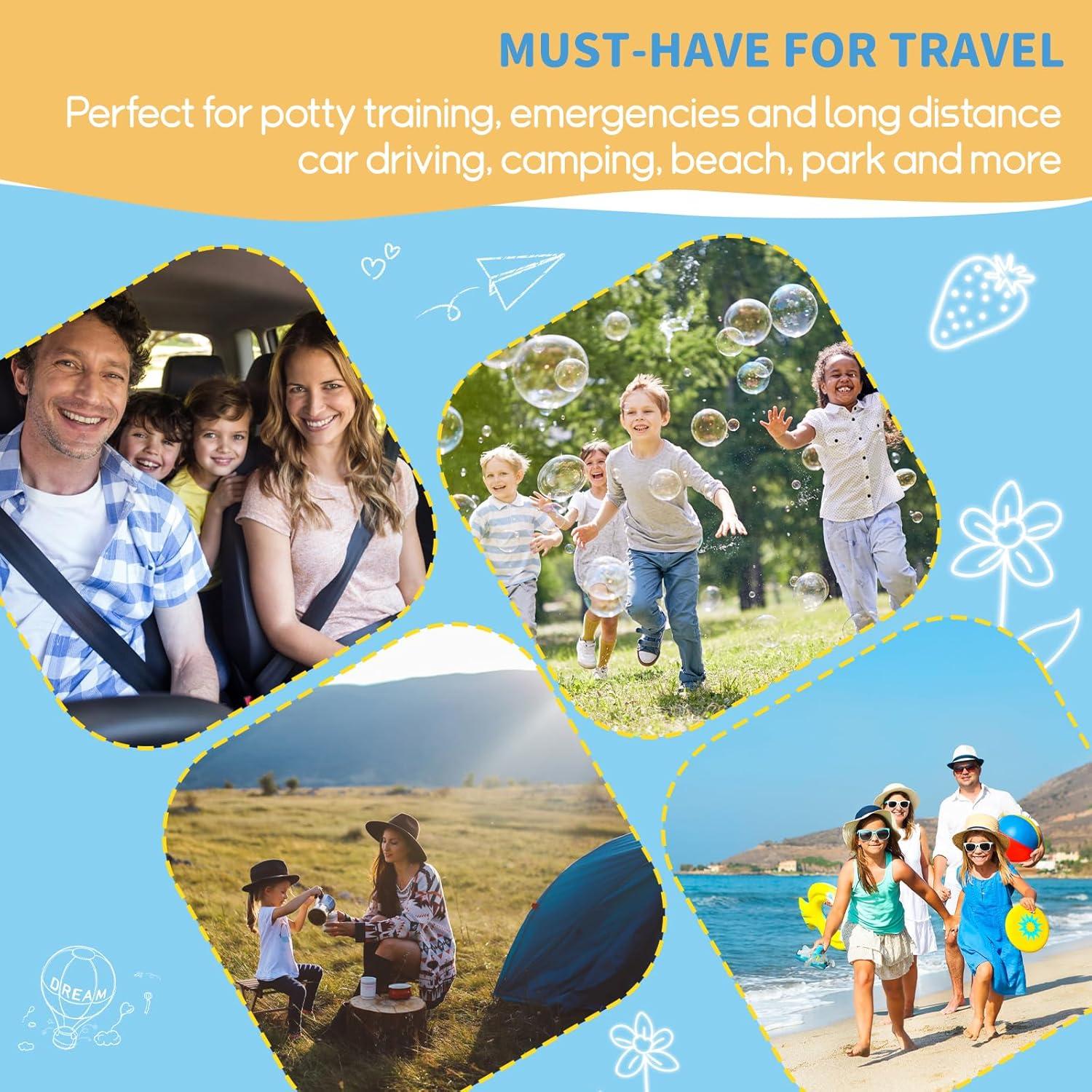 Orinal Portátil ONEDONE para Niños 500ml Azul con Cepillo