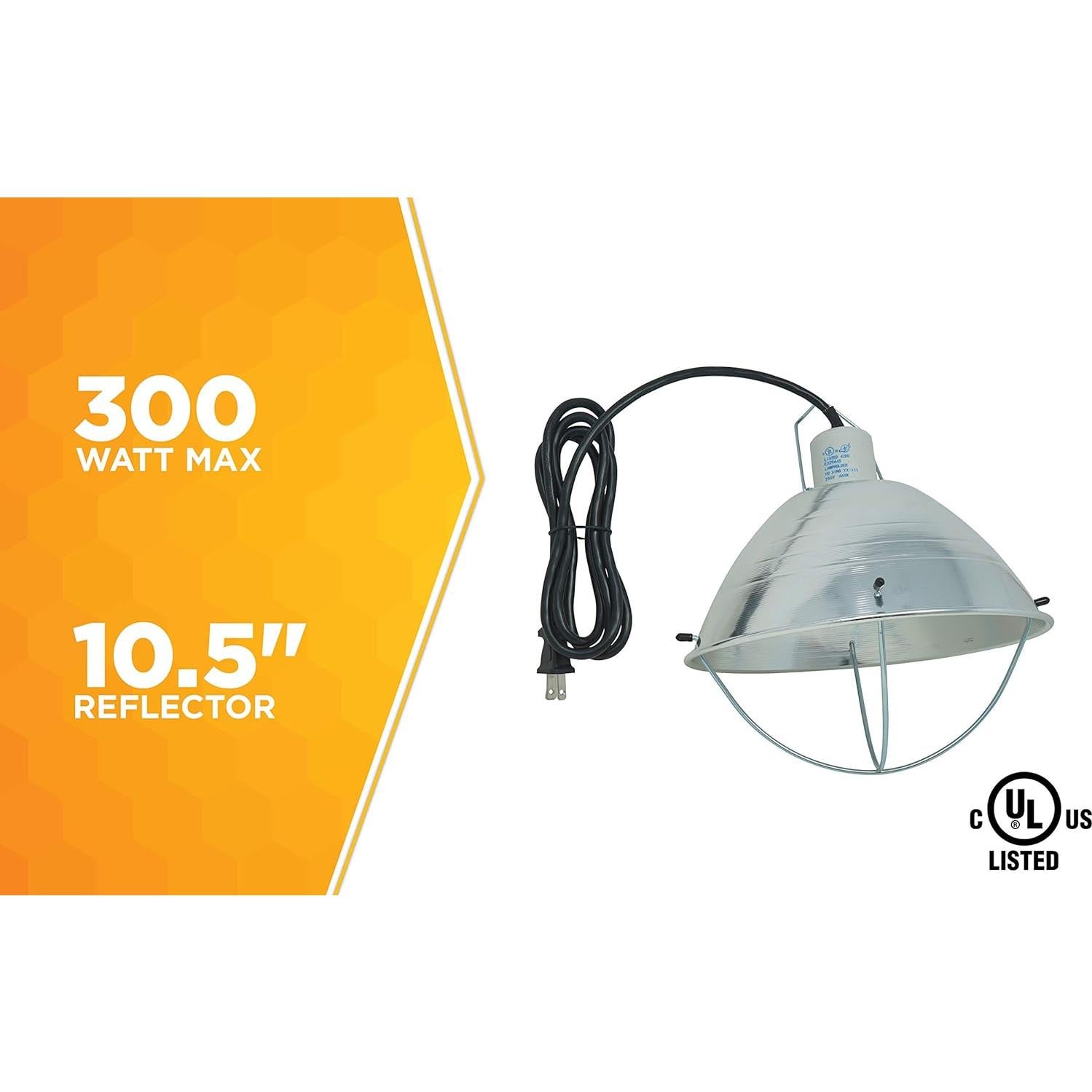 Lámpara de cría Woods 0165 con reflector 26.7 cm 250W