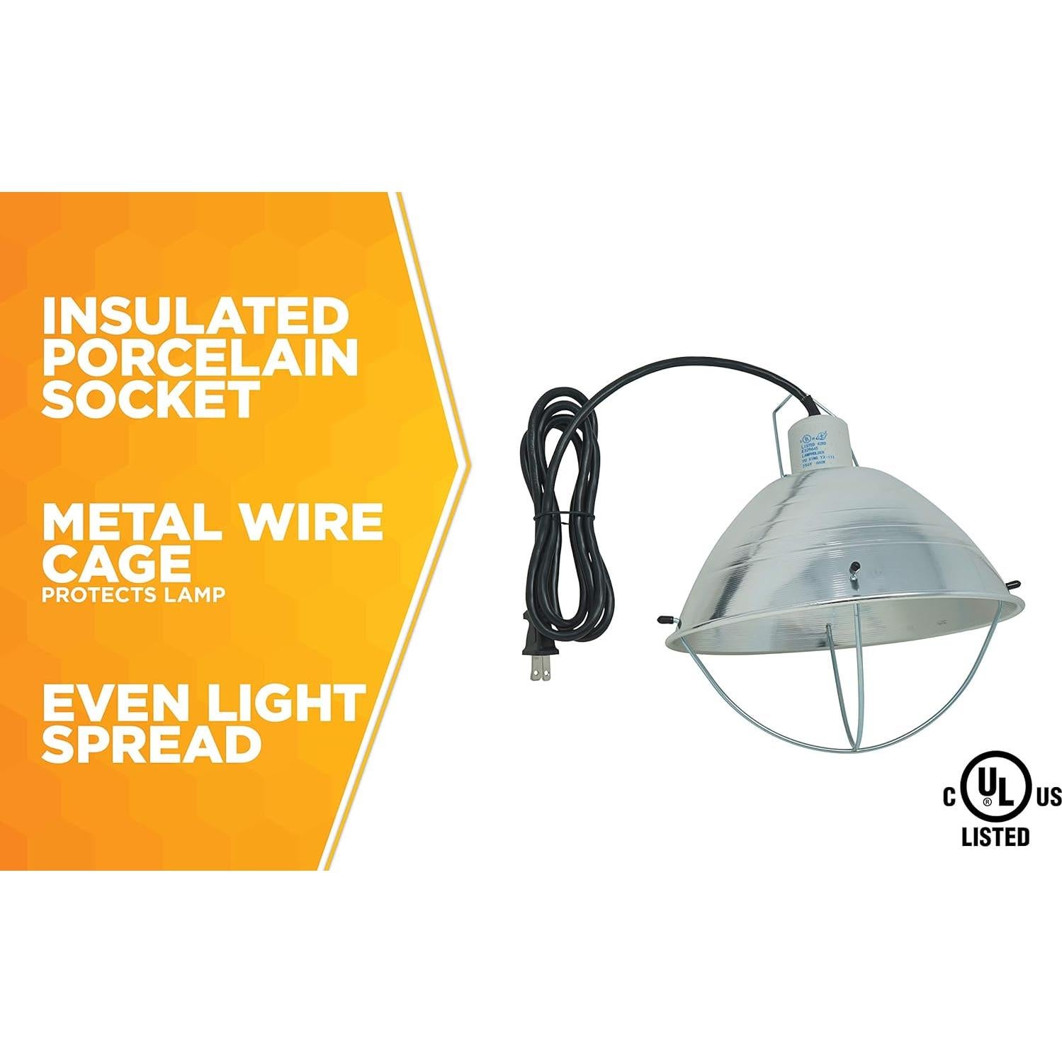 Lámpara de cría Woods 0165 con reflector 26.7 cm 250W