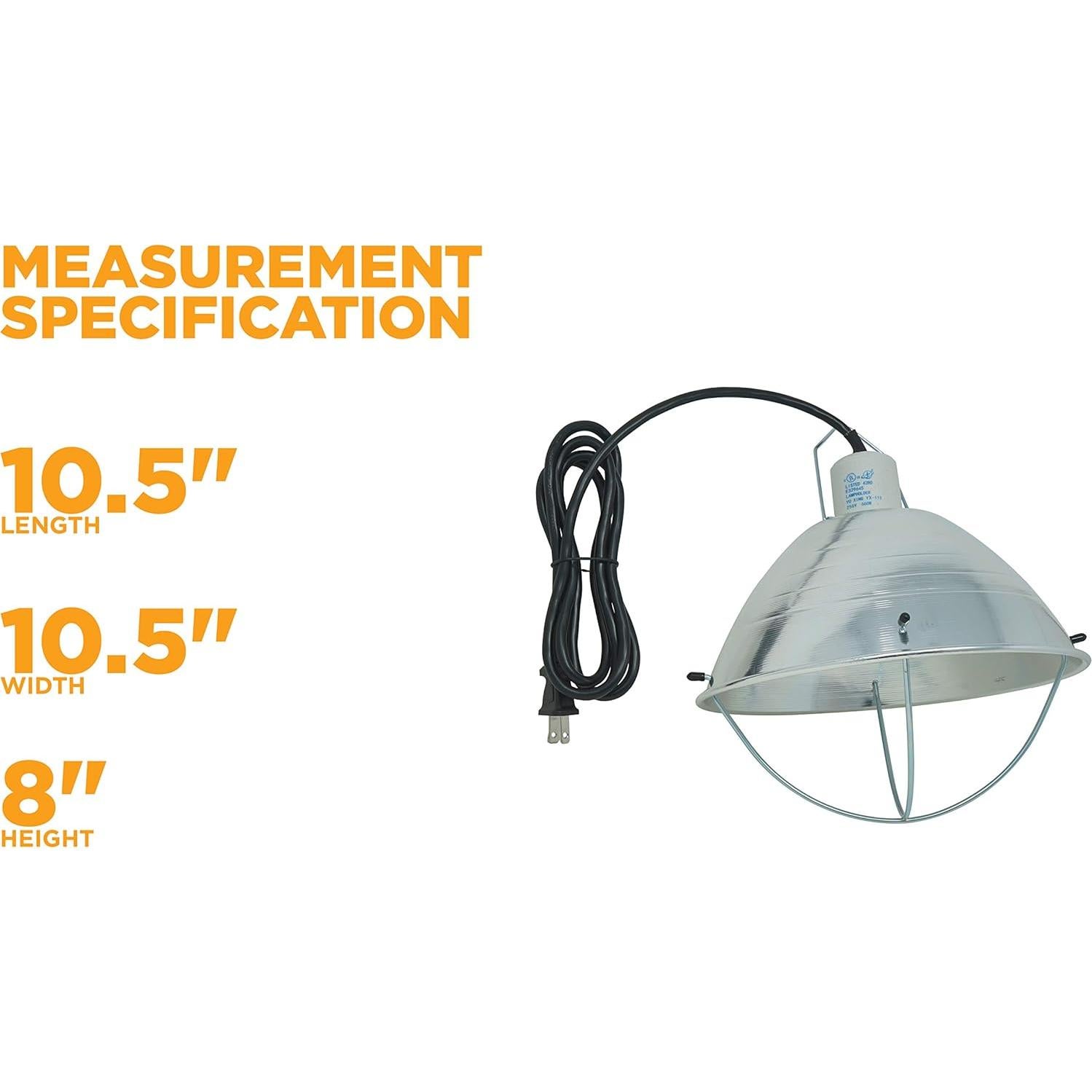 Lámpara de cría Woods 0165 con reflector 26.7 cm 250W