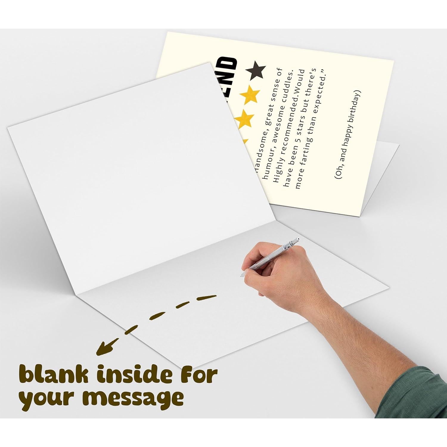 Tarjeta de Cumpleaños Sarcástica Bewoow para Novio 20.5x13.5cm