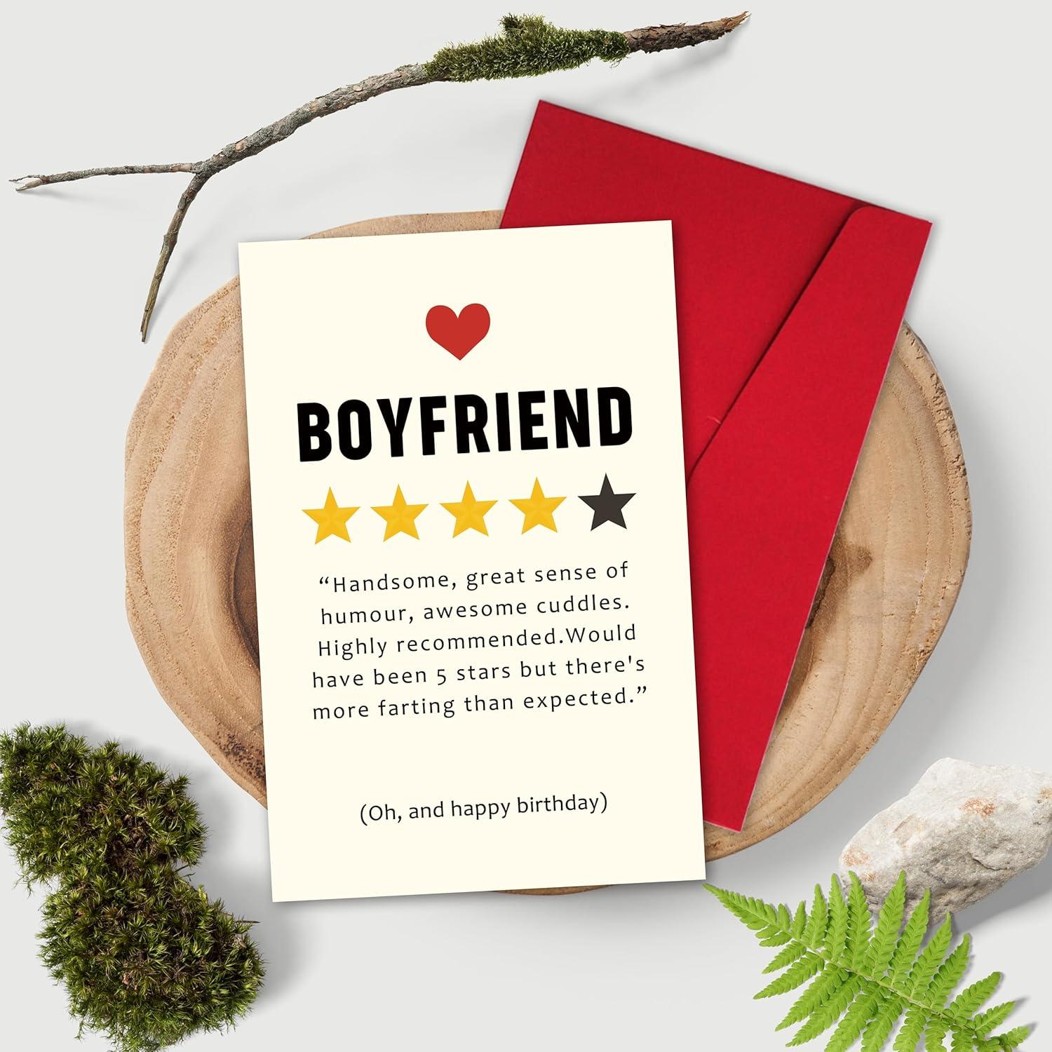 Tarjeta de Cumpleaños Sarcástica Bewoow para Novio 20.5x13.5cm