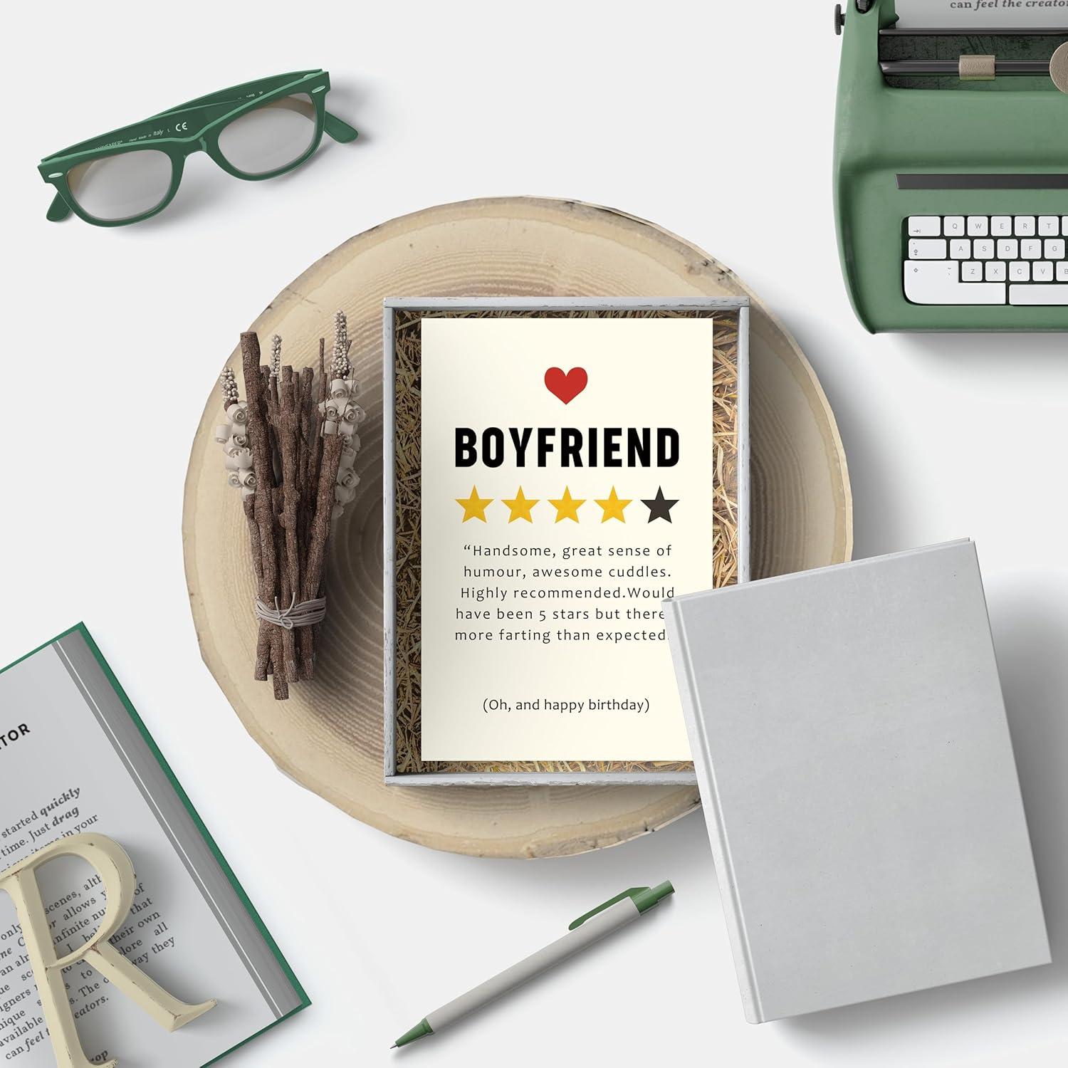 Tarjeta de Cumpleaños Sarcástica Bewoow para Novio 20.5x13.5cm